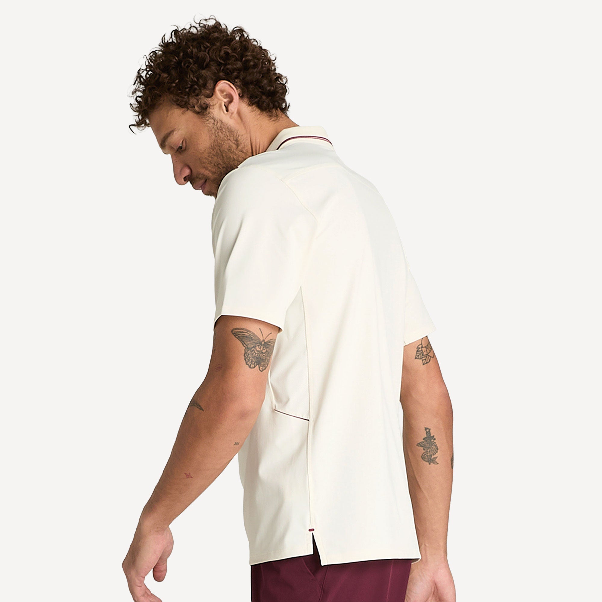 Wilson Challengers Men's Technical Tennis Polo - Off-white (3)