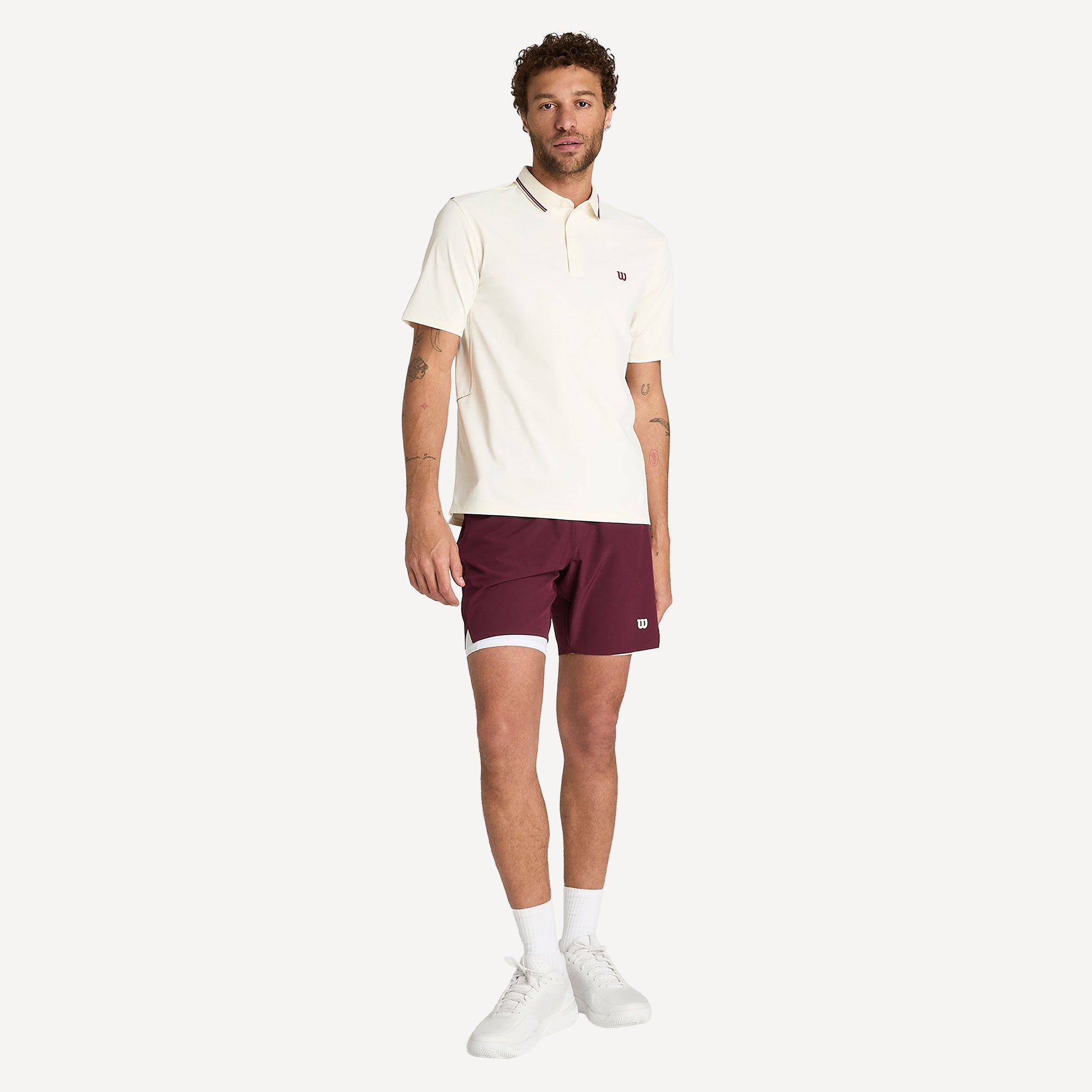 Wilson Challengers Men's Technical Tennis Polo - Off-white (5)