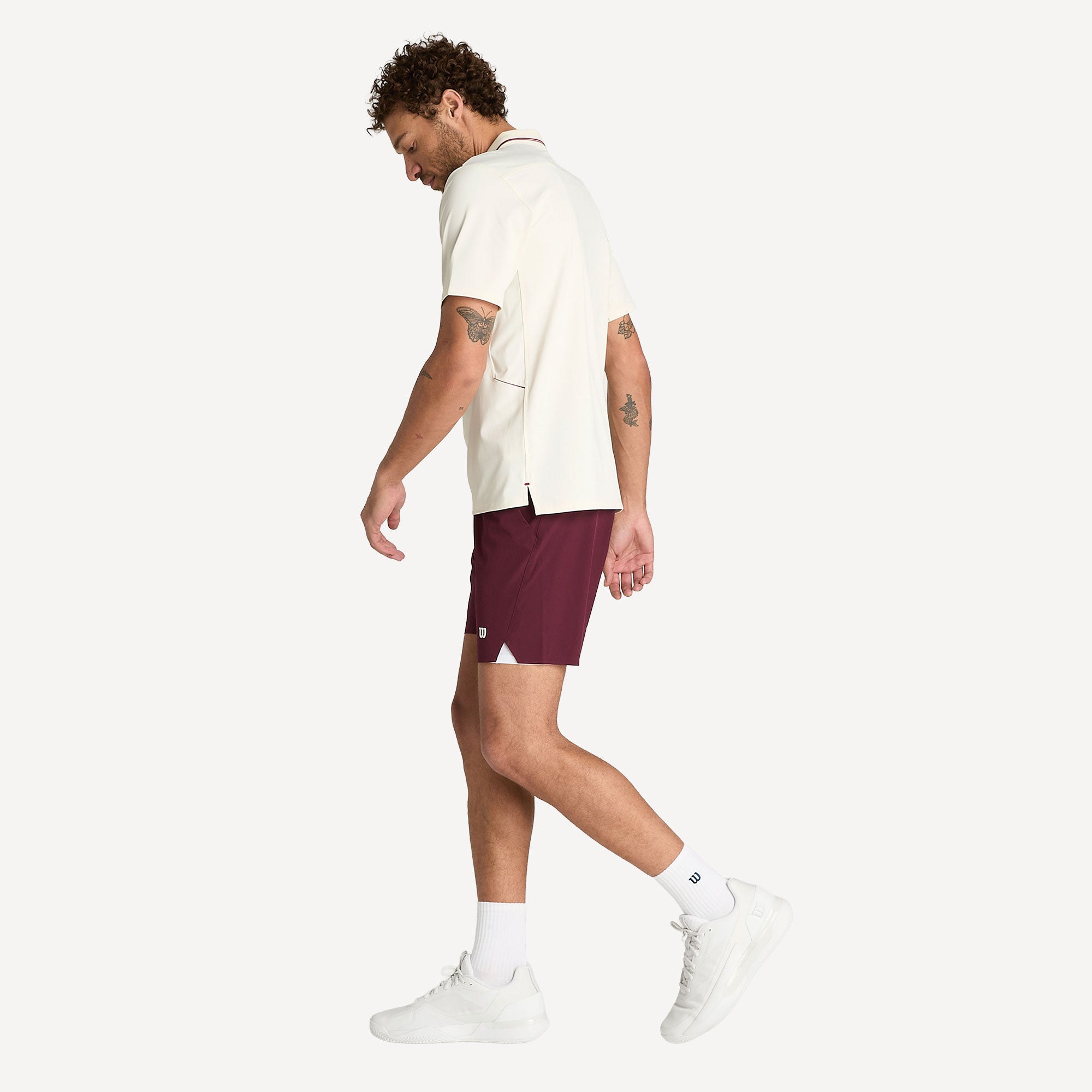 Wilson Challengers Men's Technical Tennis Polo - Off-white (6)