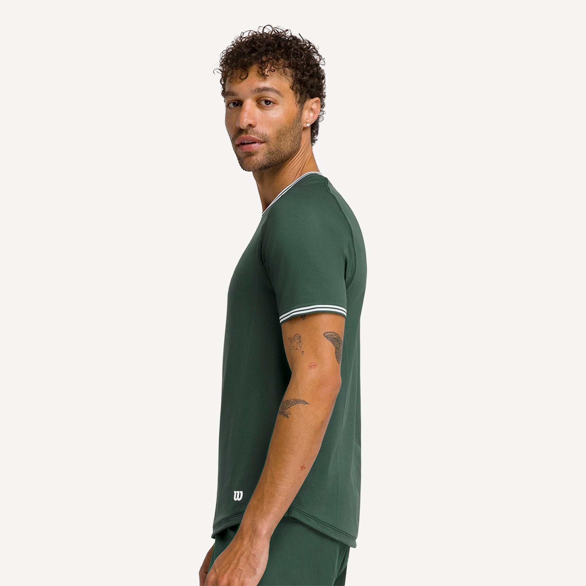 Wilson Court Performance Men's Tennis Shirt - Green (3)