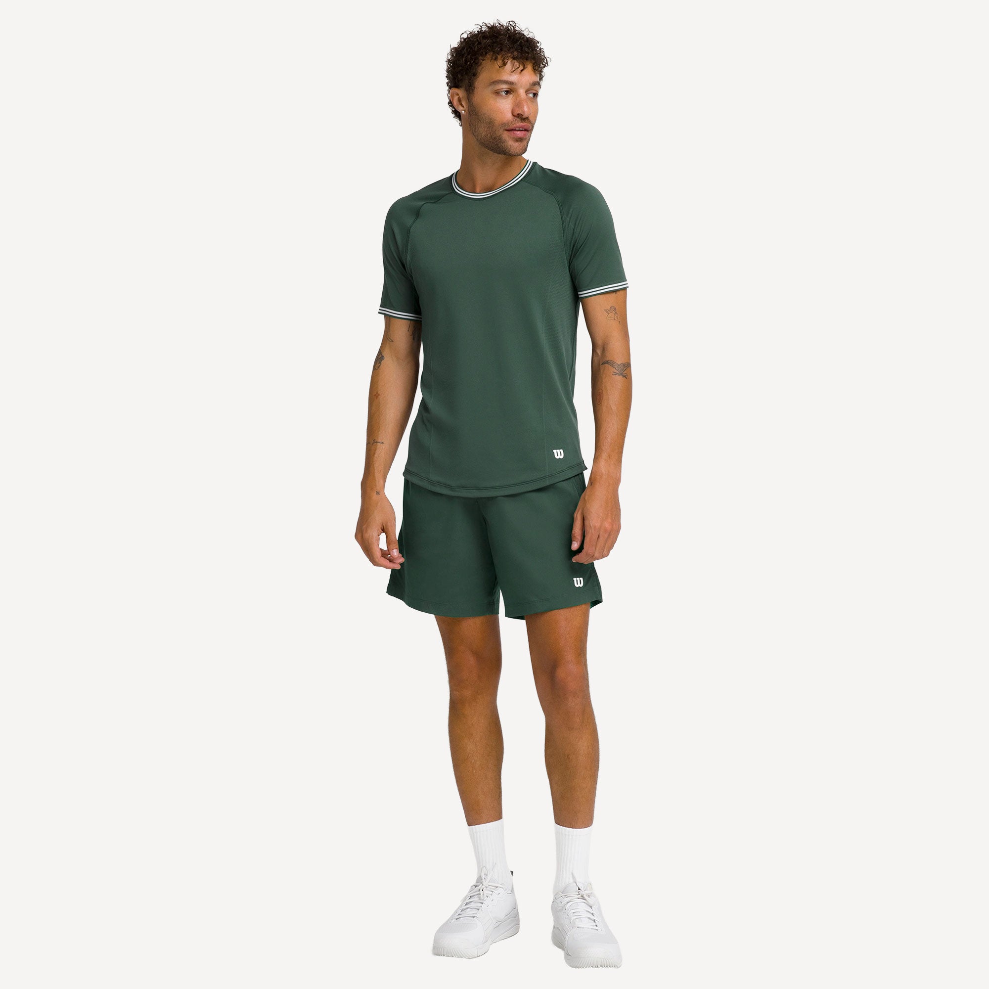 Wilson Court Performance Men's Tennis Shirt - Green (5)