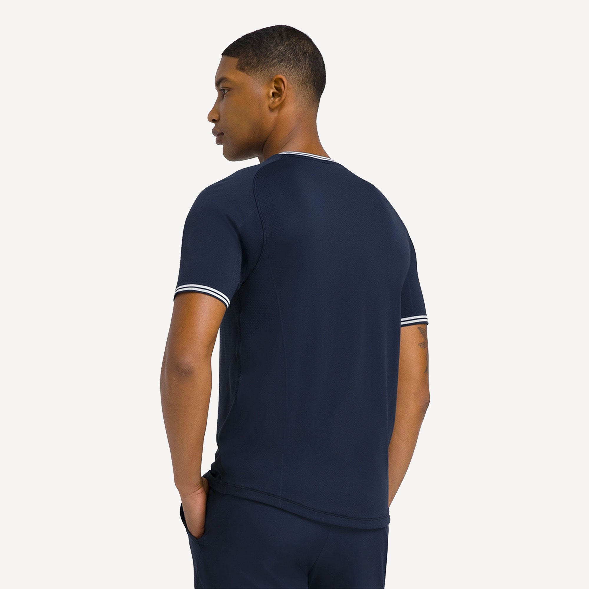 Wilson Court Performance Men's Tennis Shirt - Dark Blue (2)