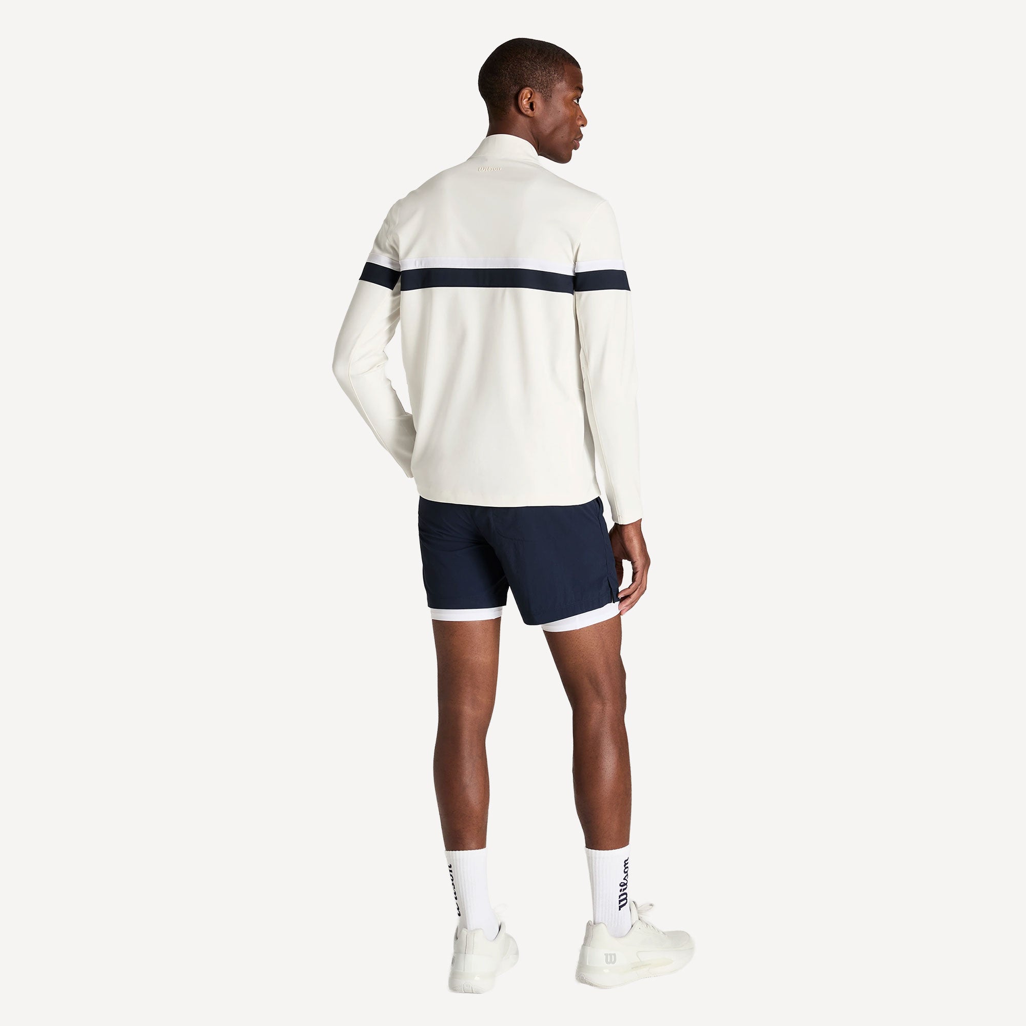 Wilson Elevate Performance Men's Half-Zip Tennis Midlayer - White (7)