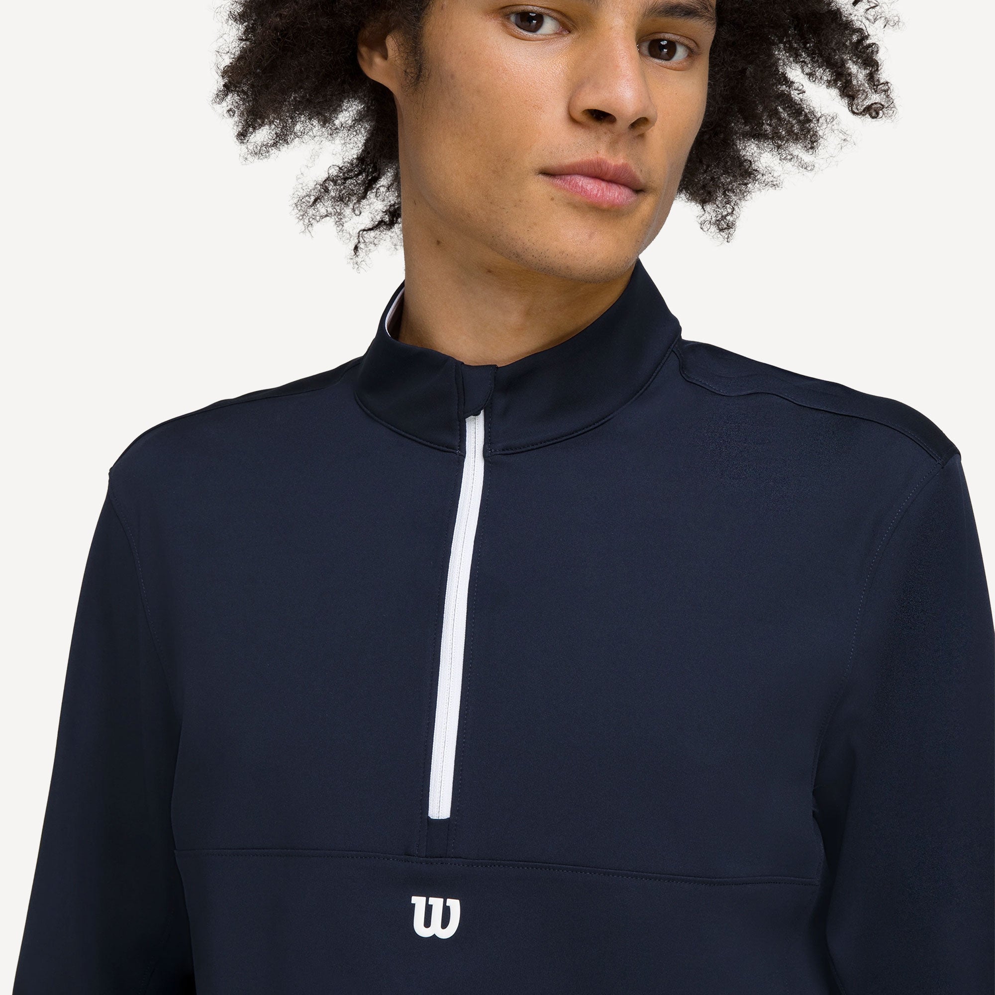Wilson Elevate Performance Men's Half-Zip Tennis Midlayer - Dark Blue (4)