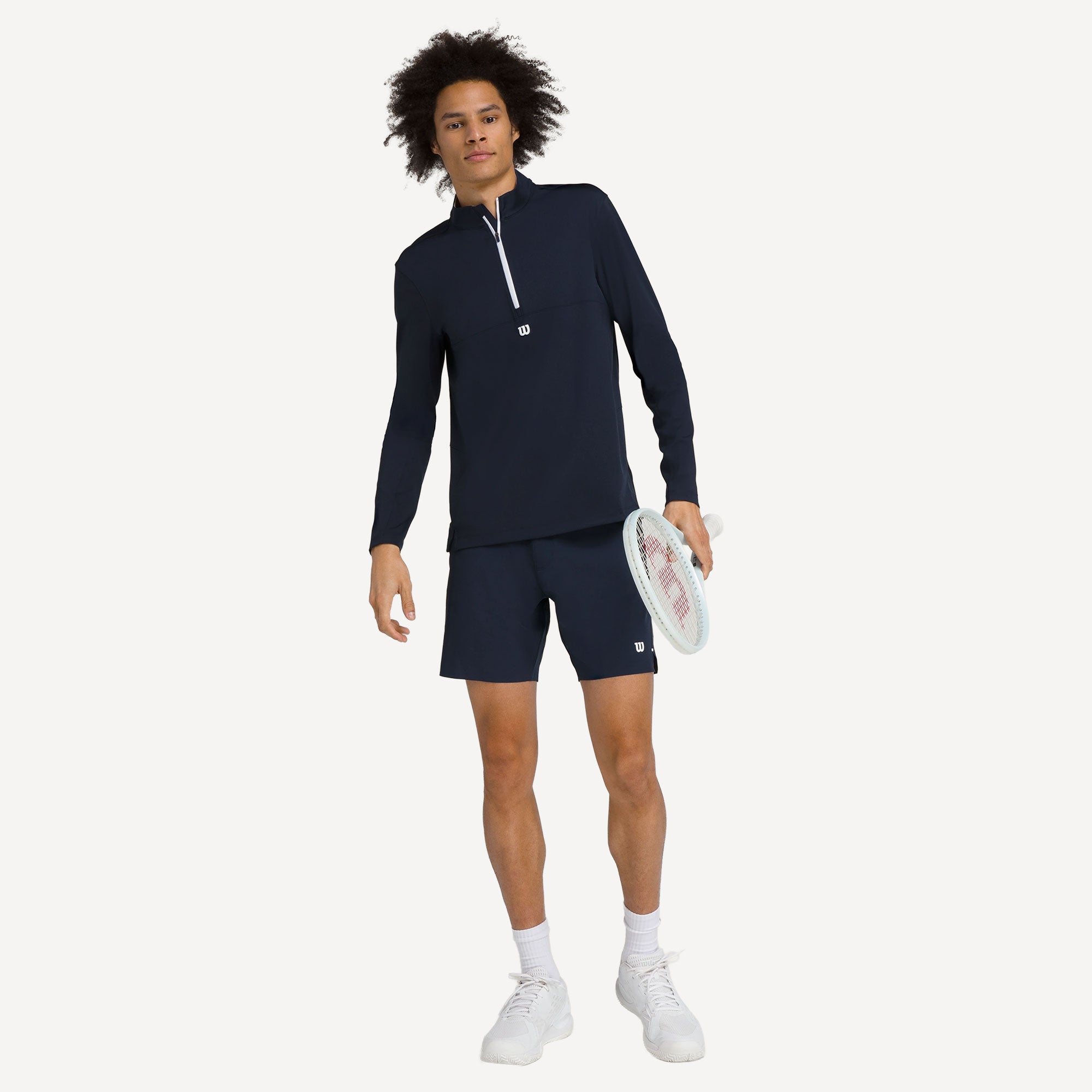 Wilson Elevate Performance Men's Half-Zip Tennis Midlayer - Dark Blue (6)