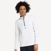 Wilson Elevate Performance Men's Half-Zip Tennis Midlayer - White (1)