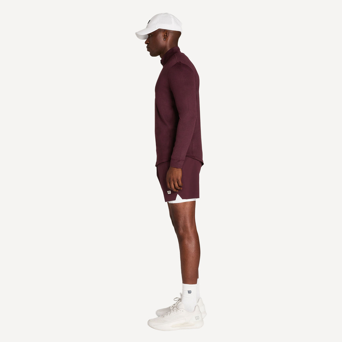 Wilson Everyday Performance Men's Half-Zip Tennis Midlayer - Red (6)