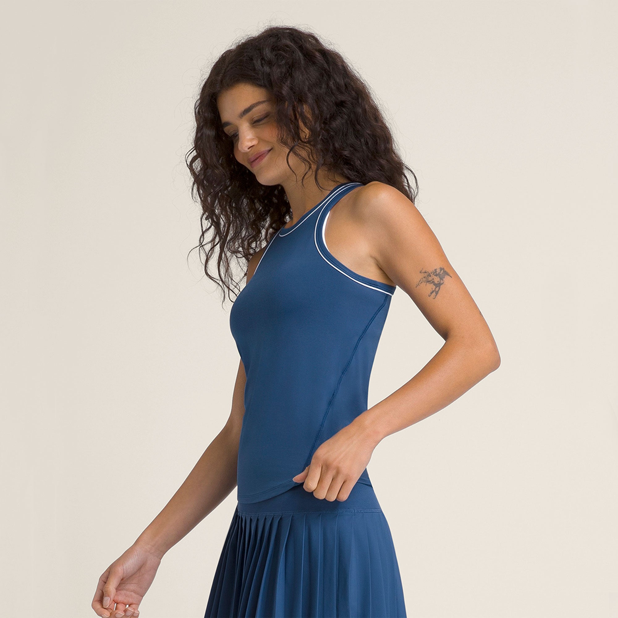 Wilson Fieldhouse Women's Lite Tennis Tank - Blue (3)