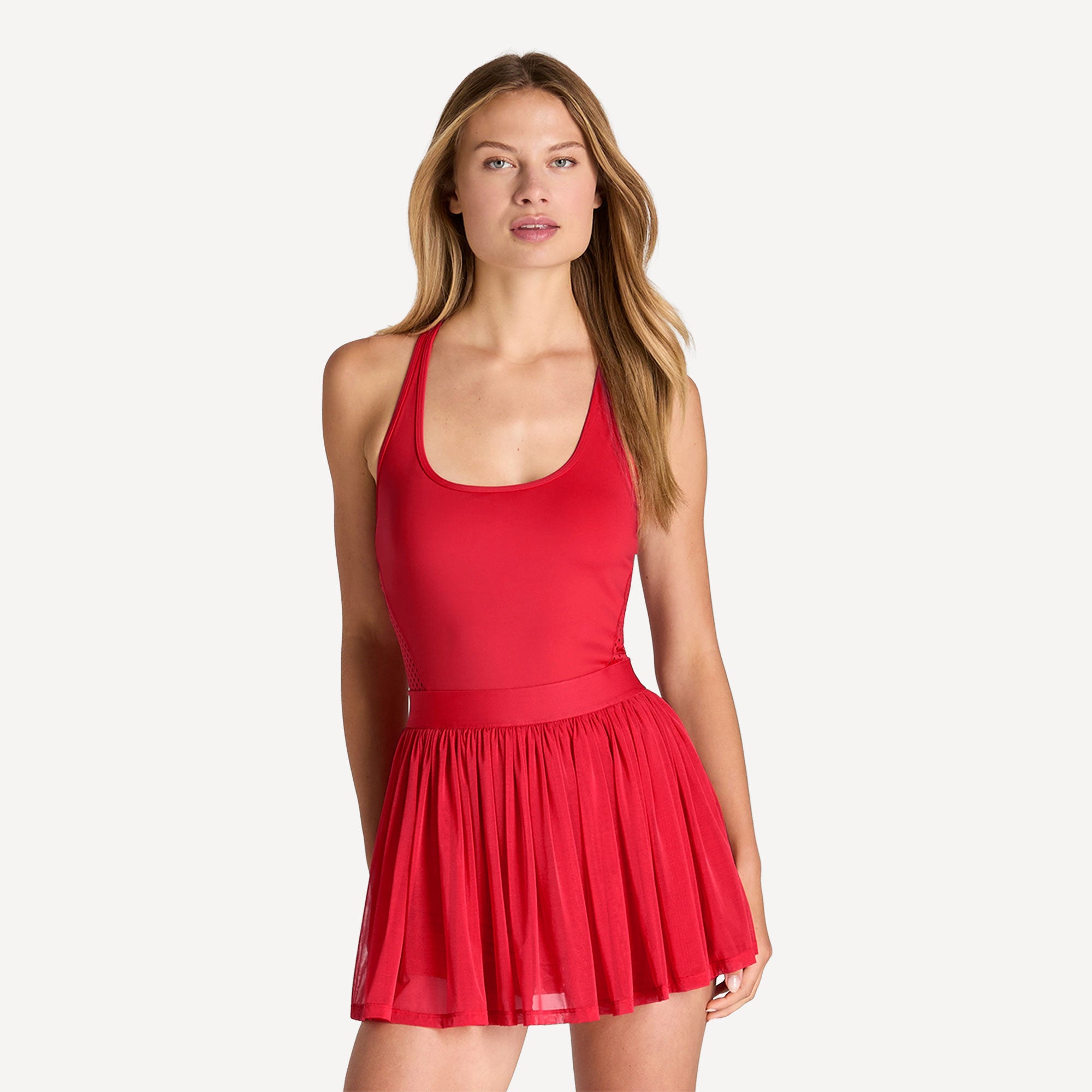 Wilson Headliner Women's Tennis Dress - Red (1)