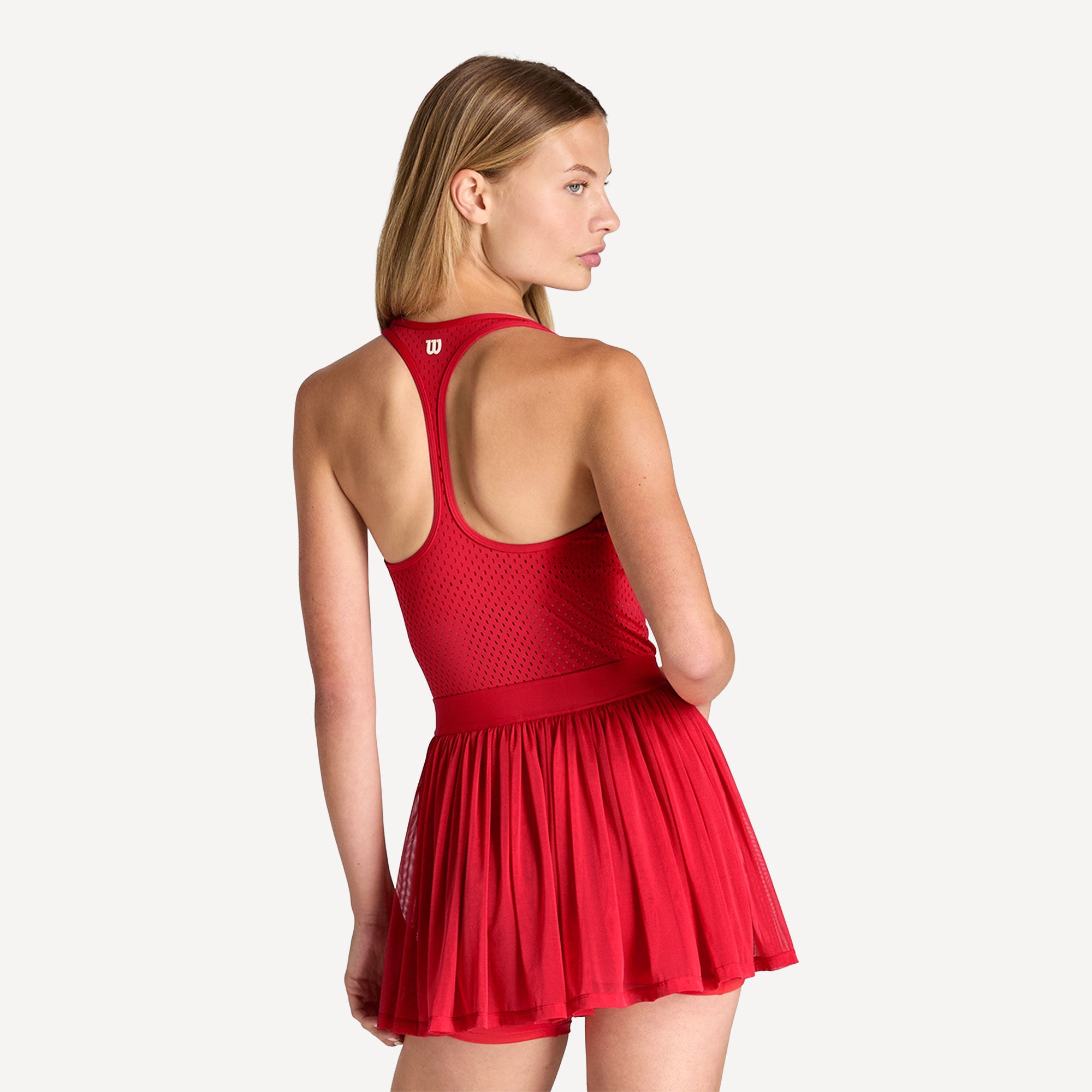 Wilson Headliner Women's Tennis Dress - Red (2)