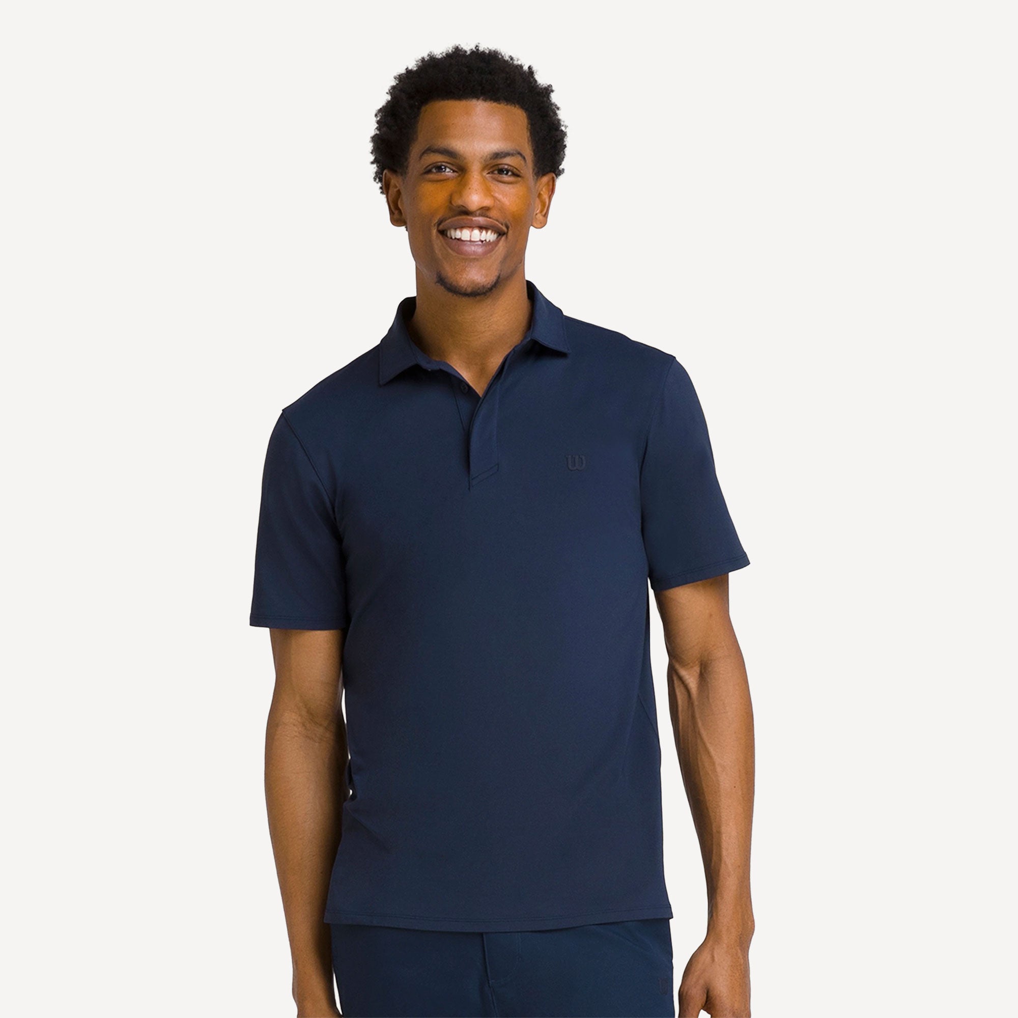 Wilson League Men's Tennis Polo - Dark Blue (1)