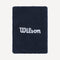 Wilson Logo Wide Tennis Wristbands - Dark Blue (1)
