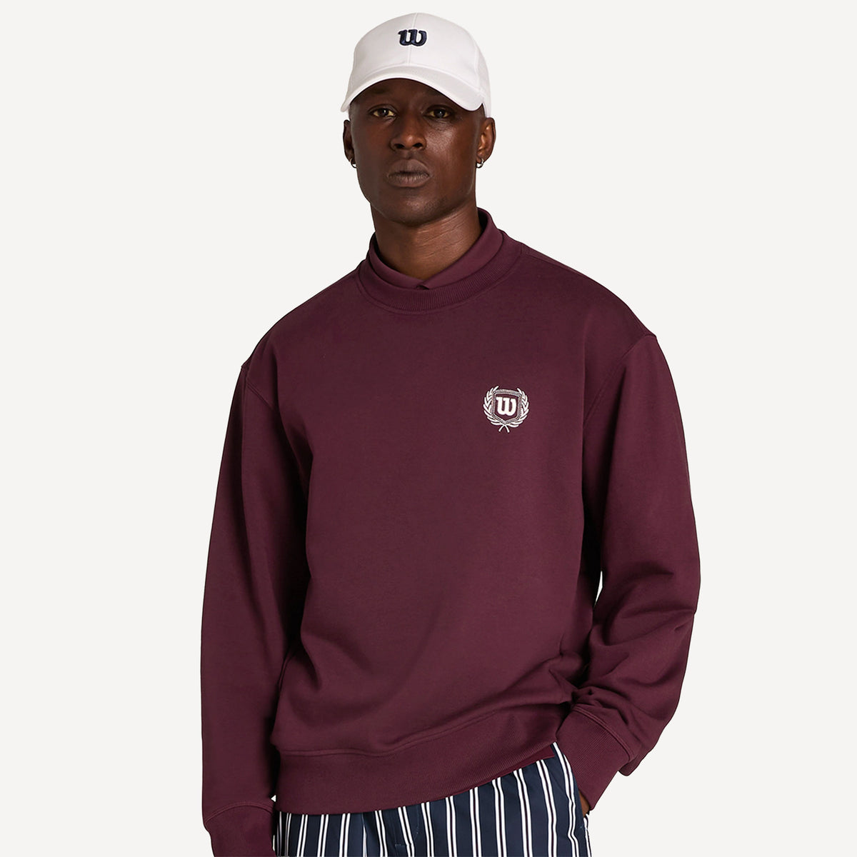 Wilson Playstate Men's Crew Tennis Sweater - Red (1)