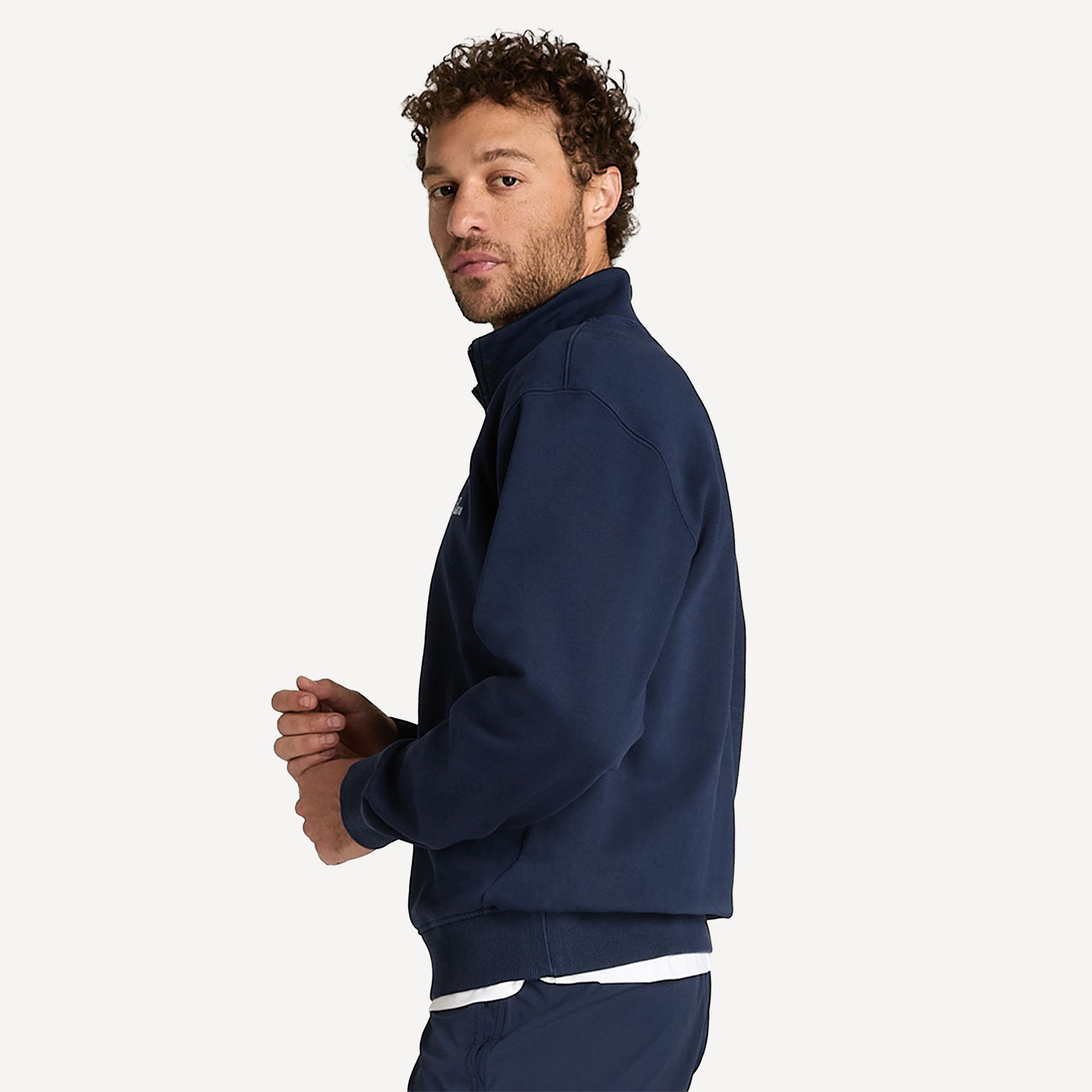 Wilson Playstate Men's Half-Zip Tennis Sweater - Dark Blue (3)