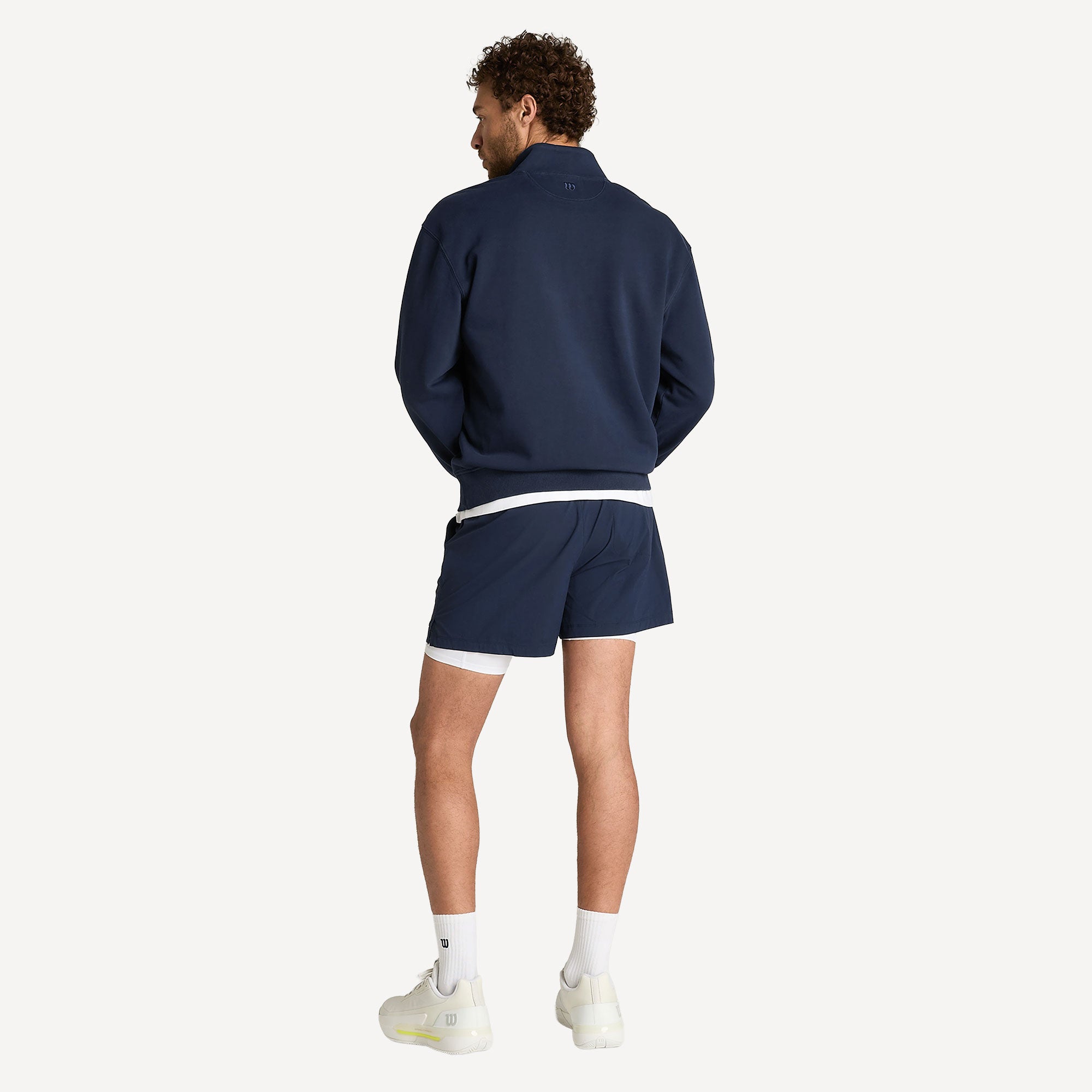 Wilson Playstate Men's Half-Zip Tennis Sweater - Dark Blue (6)