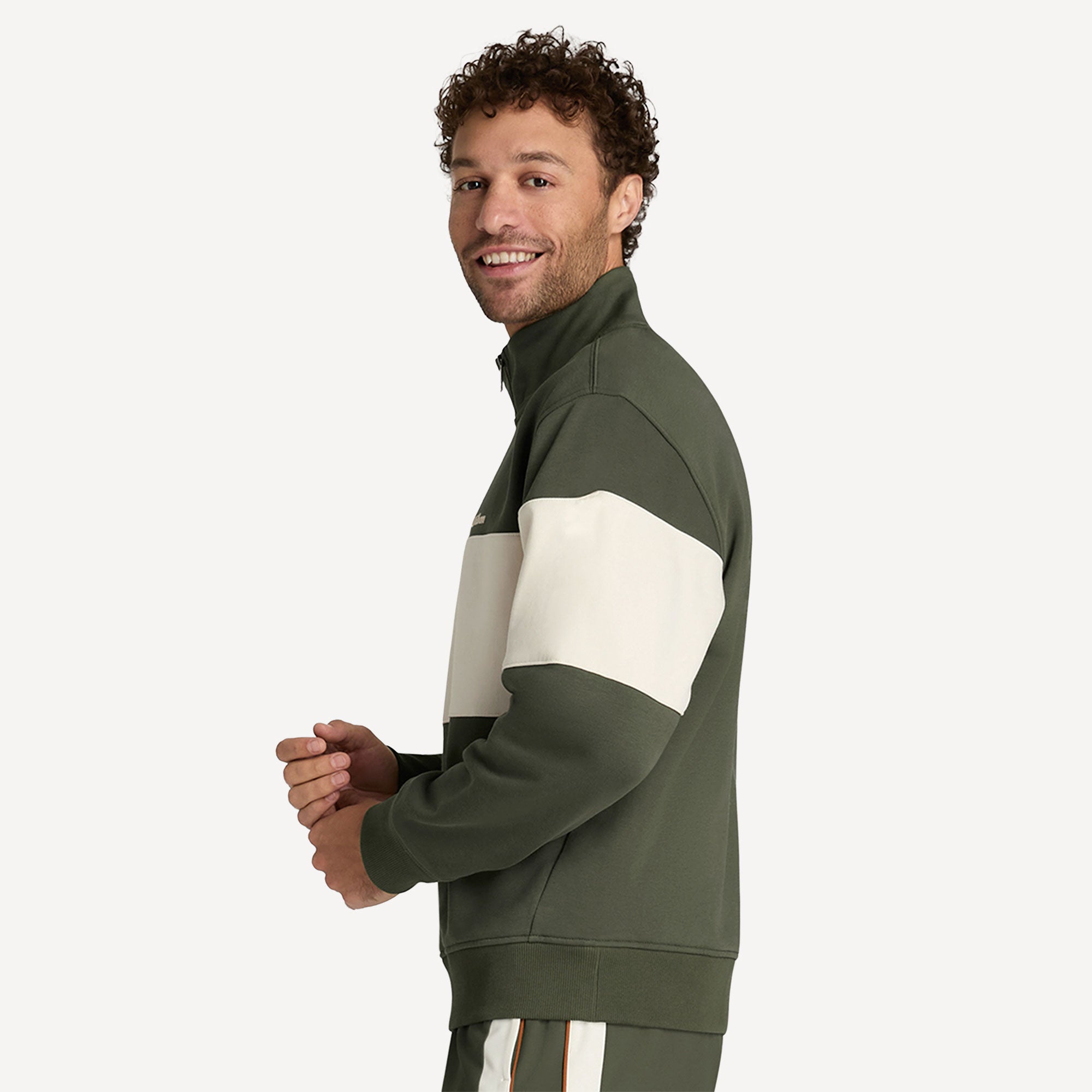 Wilson Playstate Men's Half-Zip Tennis Sweater - Green | Tennis Only