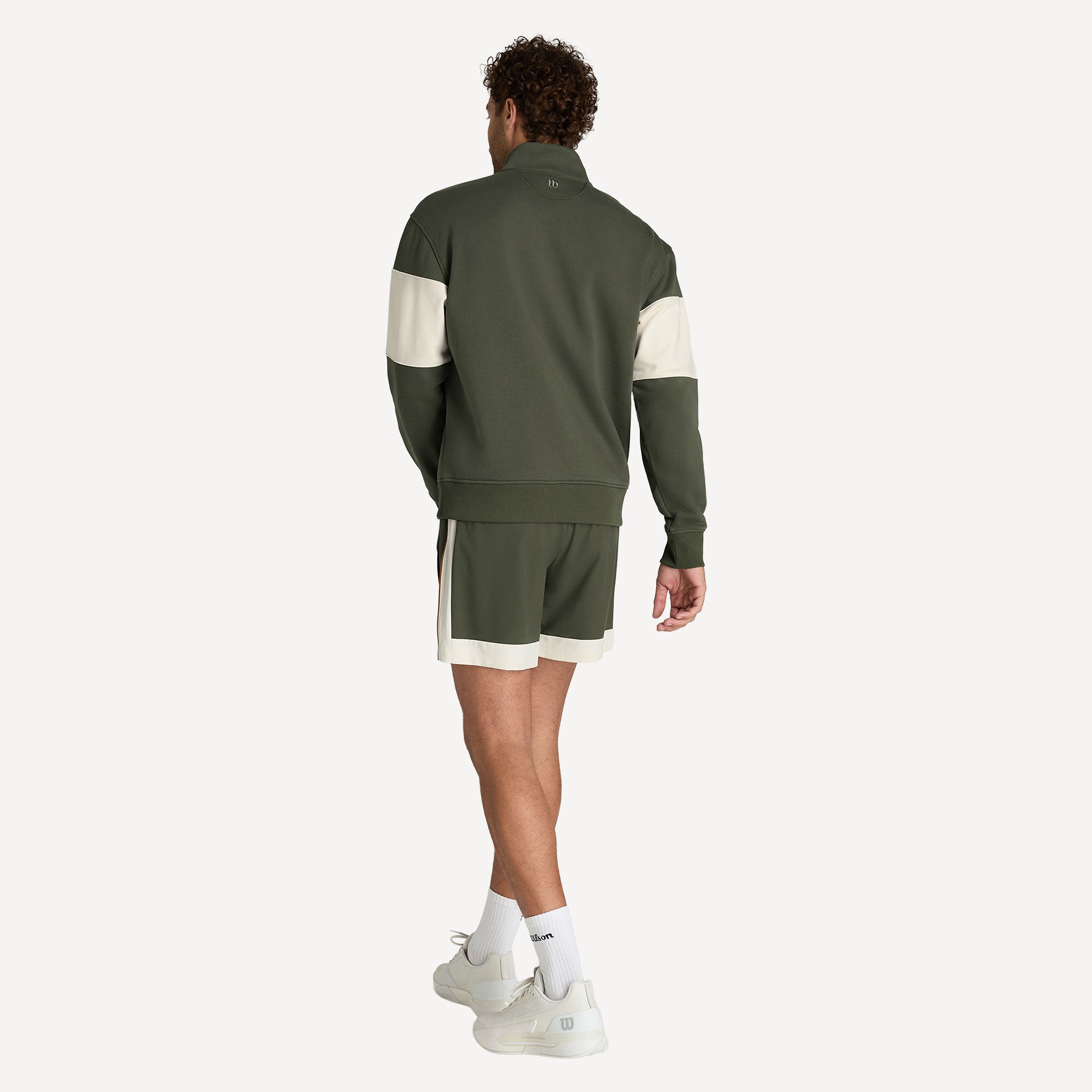 Wilson Playstate Men's Half-Zip Tennis Sweater - Green | Tennis Only