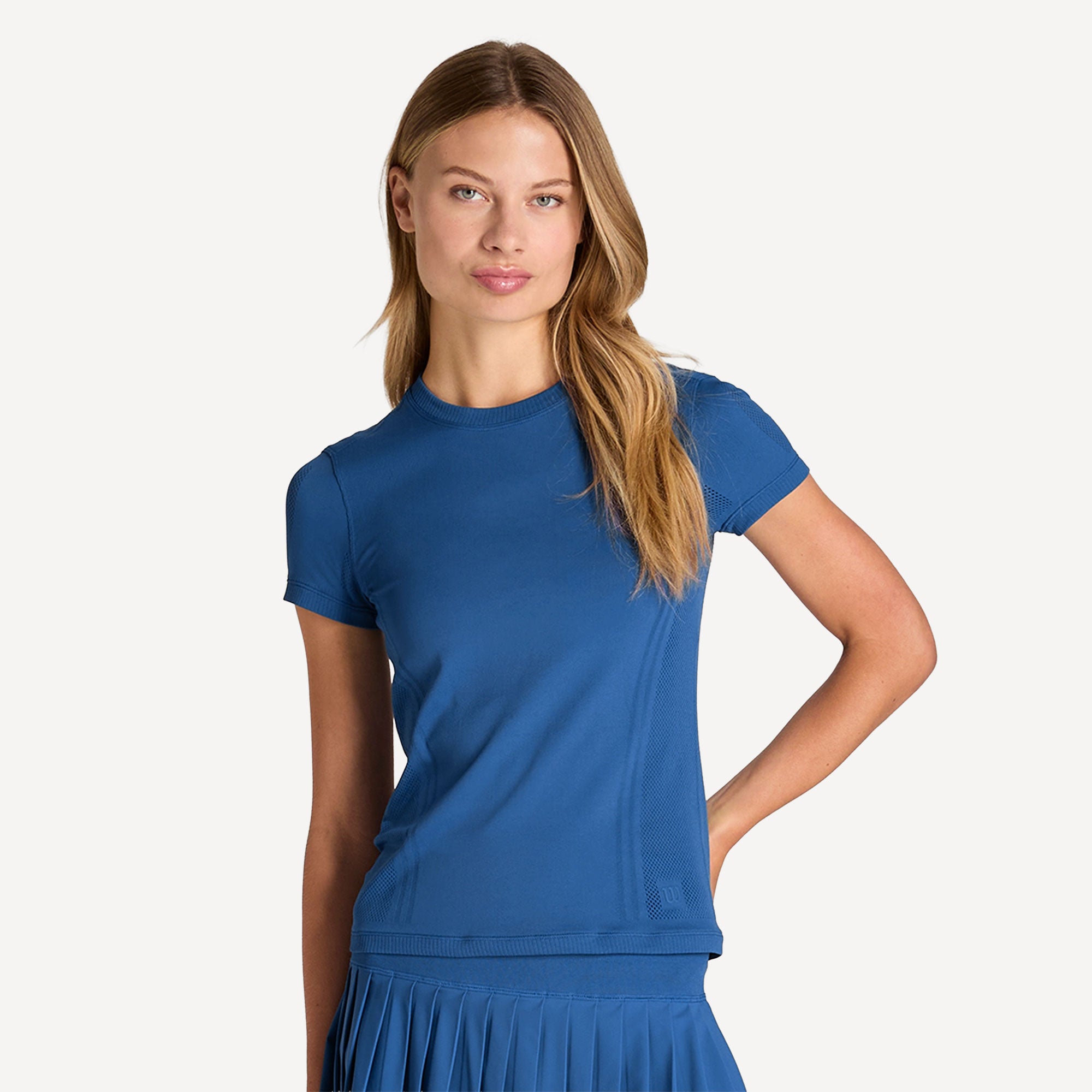 Wilson Pro Women's Seamless Tennis Shirt - Blue (1)