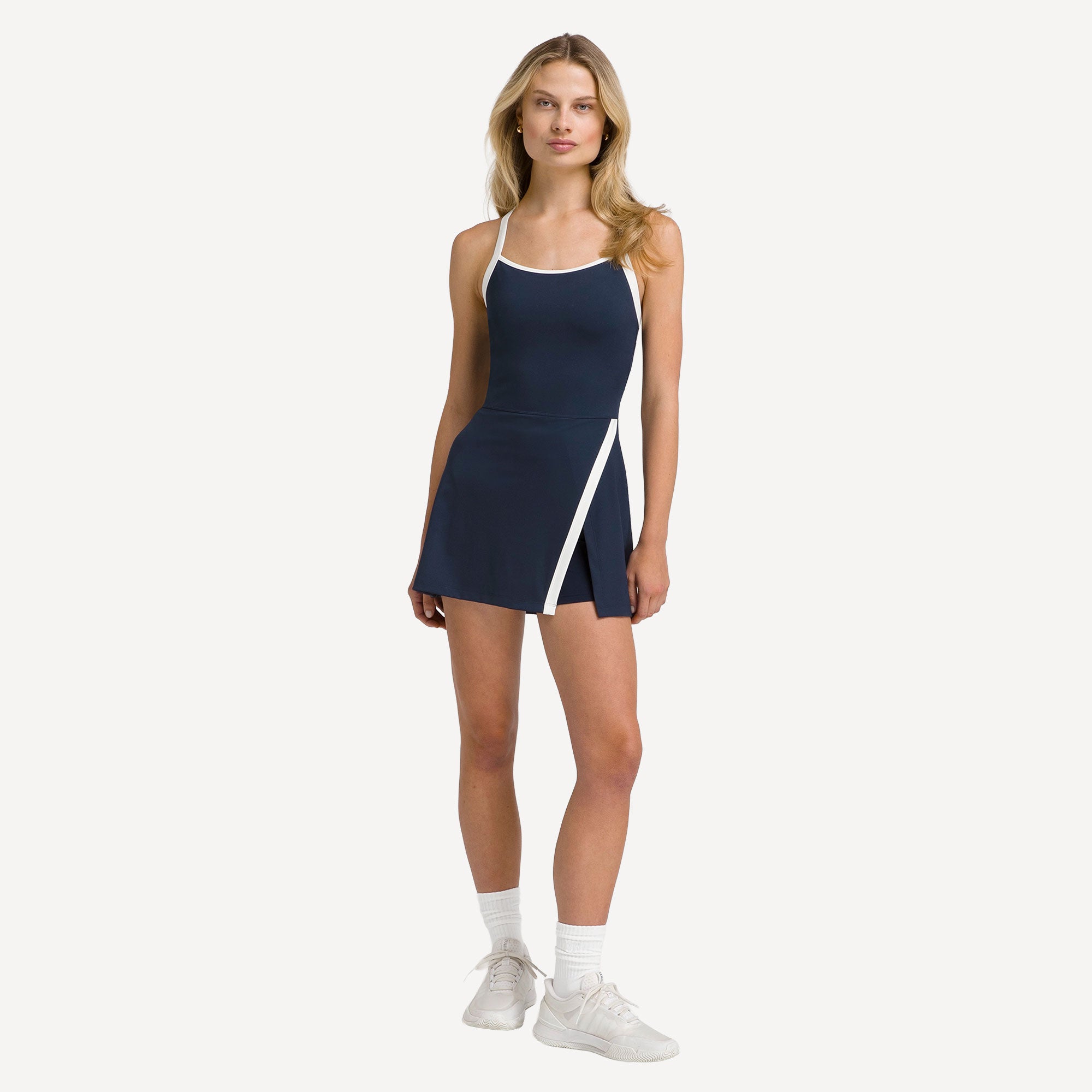 Wilson Rally Women's Halter Tennis Dress - Dark Blue (6)
