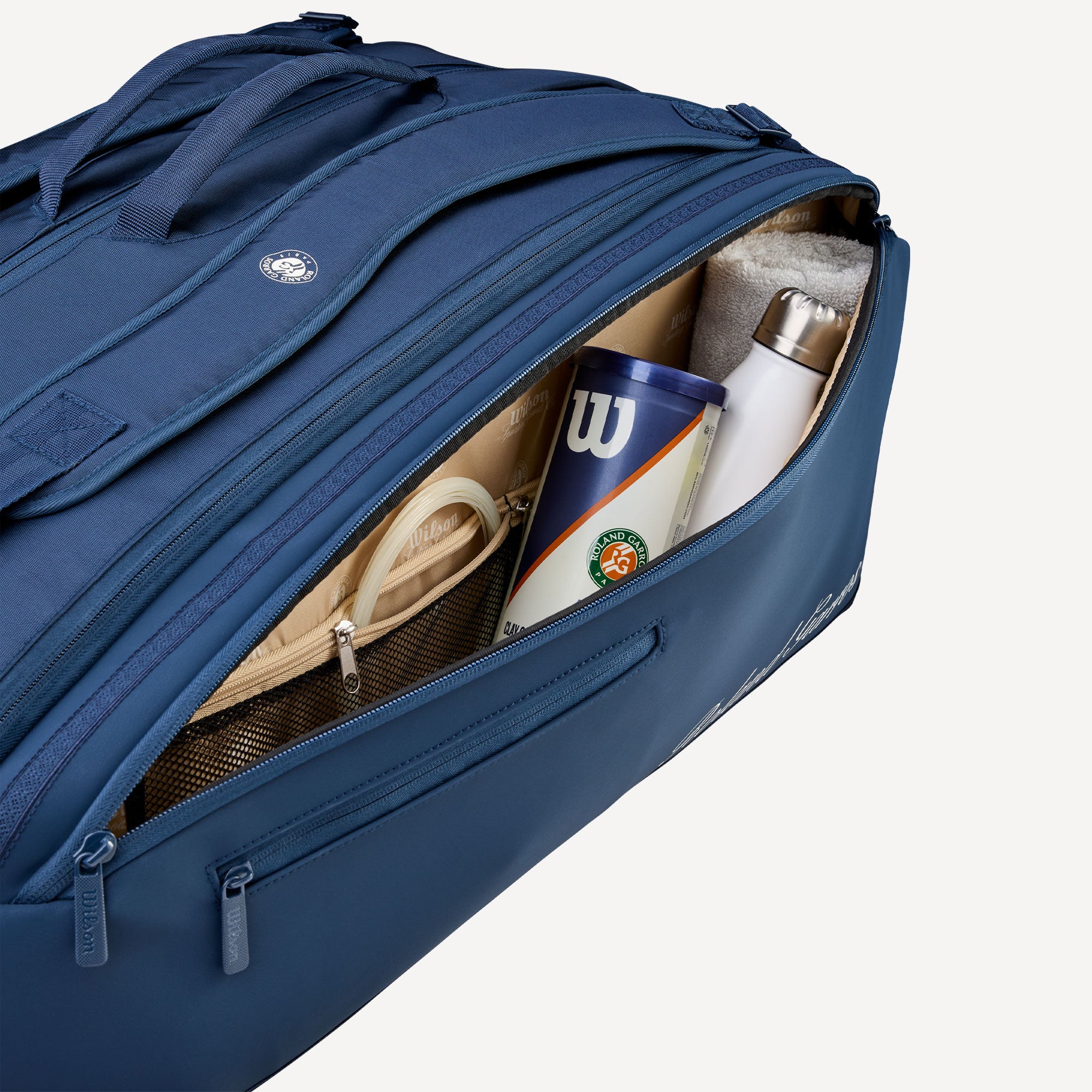 Wilson Roland-Garros 2026 Session de Soirée 15 Racket Tennis Bag - Navy Blue (6)