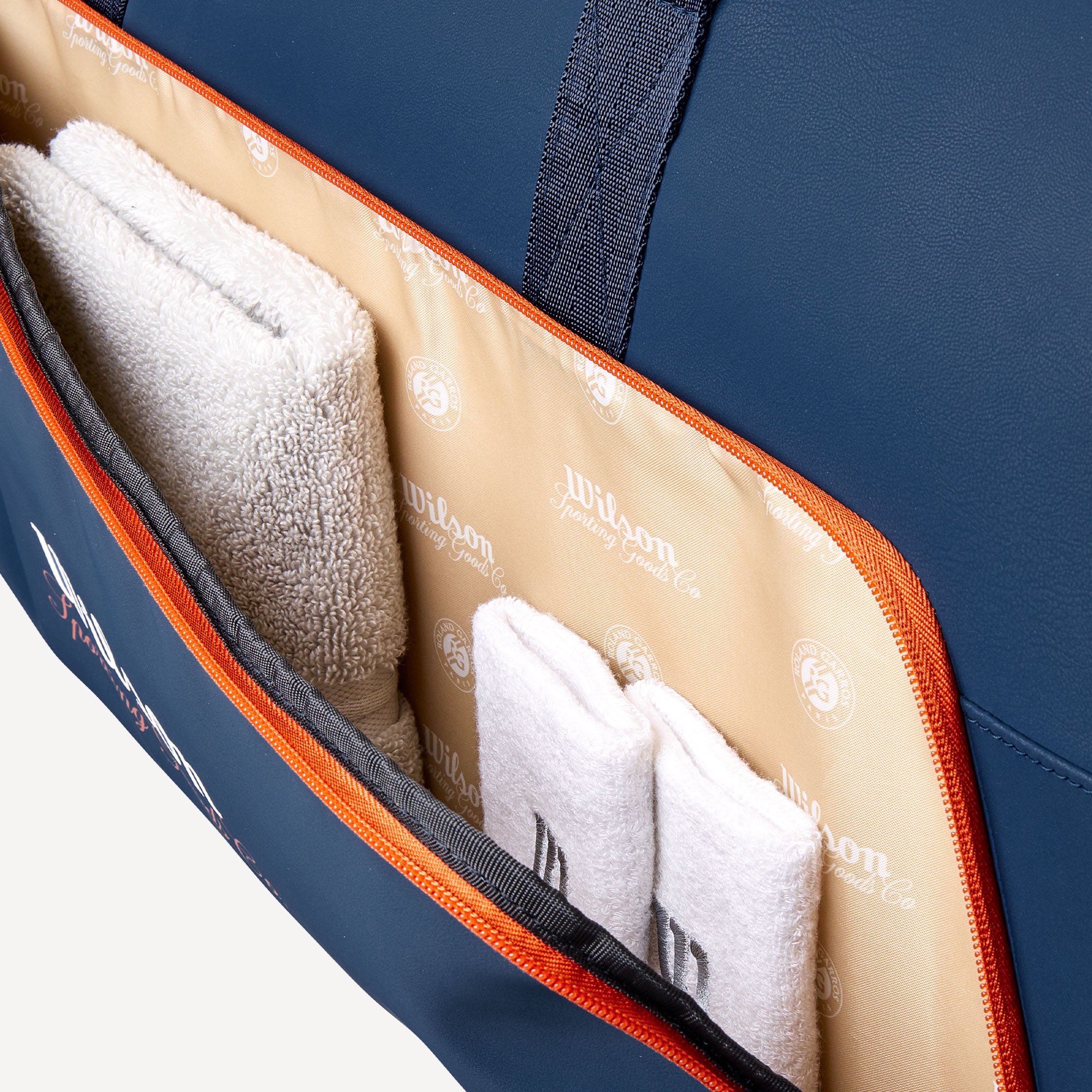 Wilson Roland-Garros 2026 Session de Soirée Large Duffle Tennis Bag - Navy Blue (5)