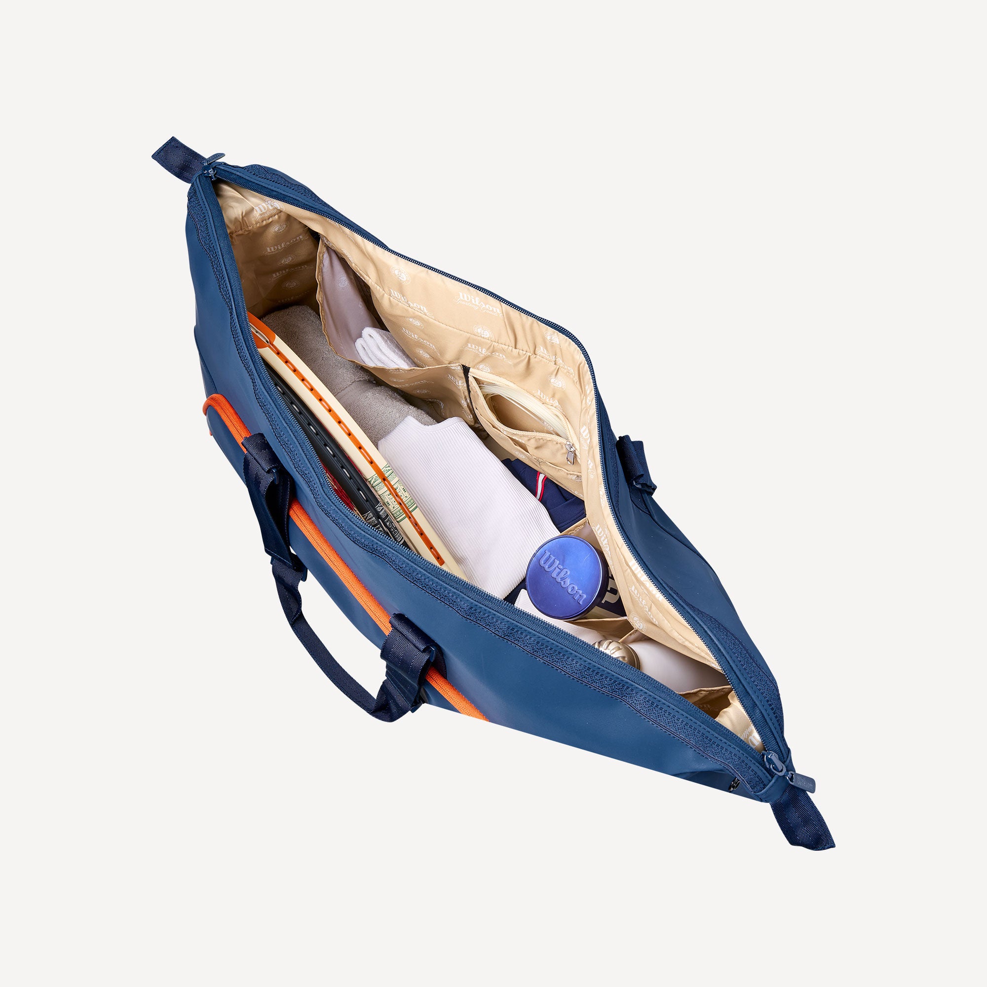 Wilson Roland-Garros 2026 Session de Soirée Large Duffle Tennis Bag - Navy Blue (7)