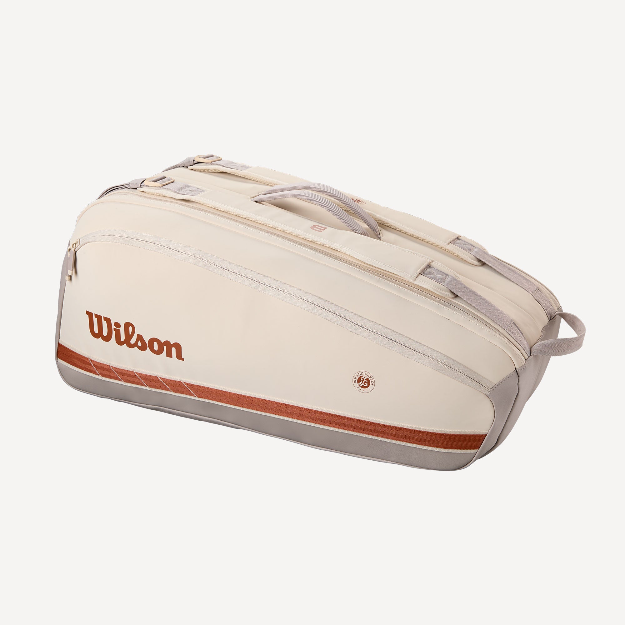 Wilson Roland-Garros Super Tour 9 Racket Tennis Bag - Cream (1)