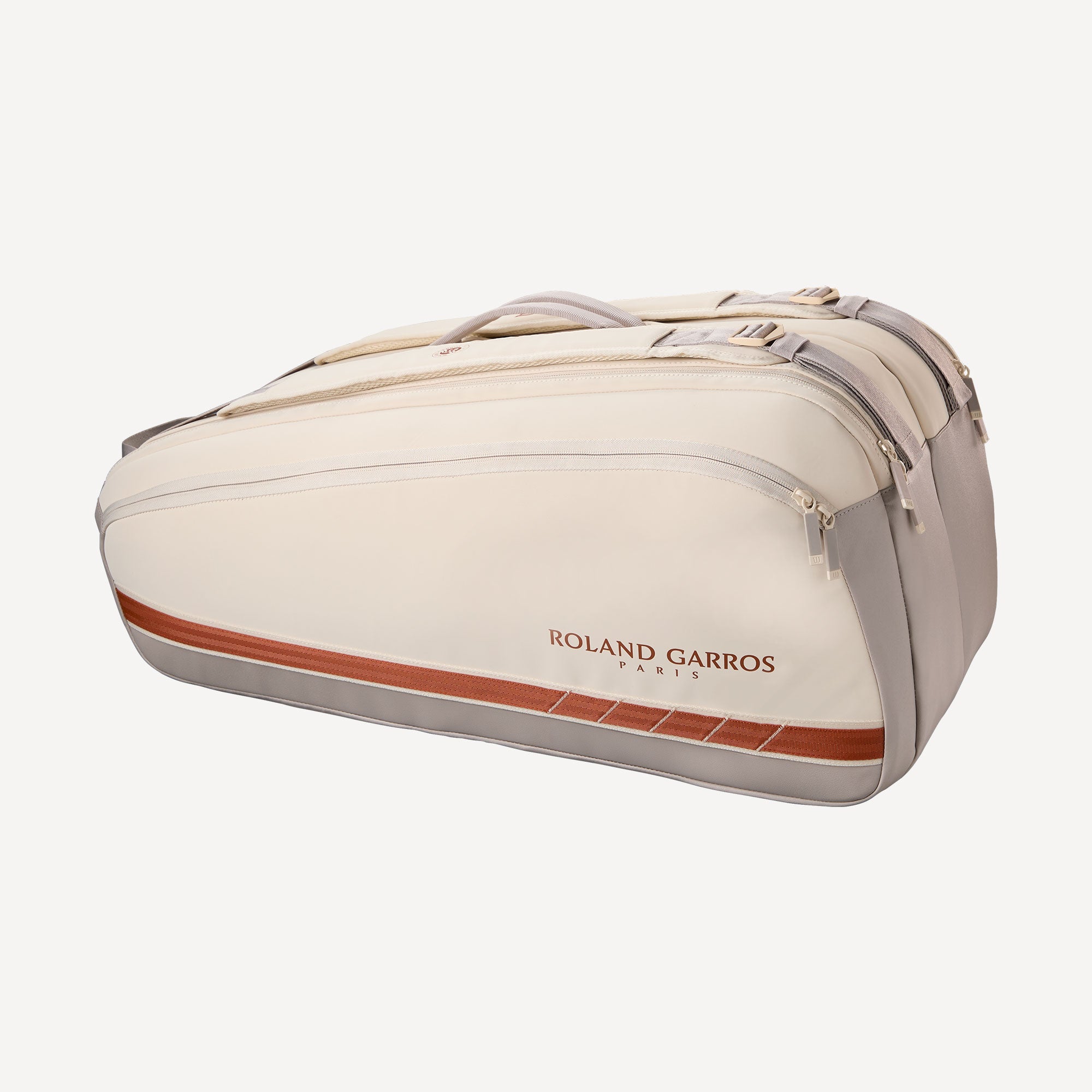 Wilson Roland-Garros Super Tour 9 Racket Tennis Bag - Cream (2)