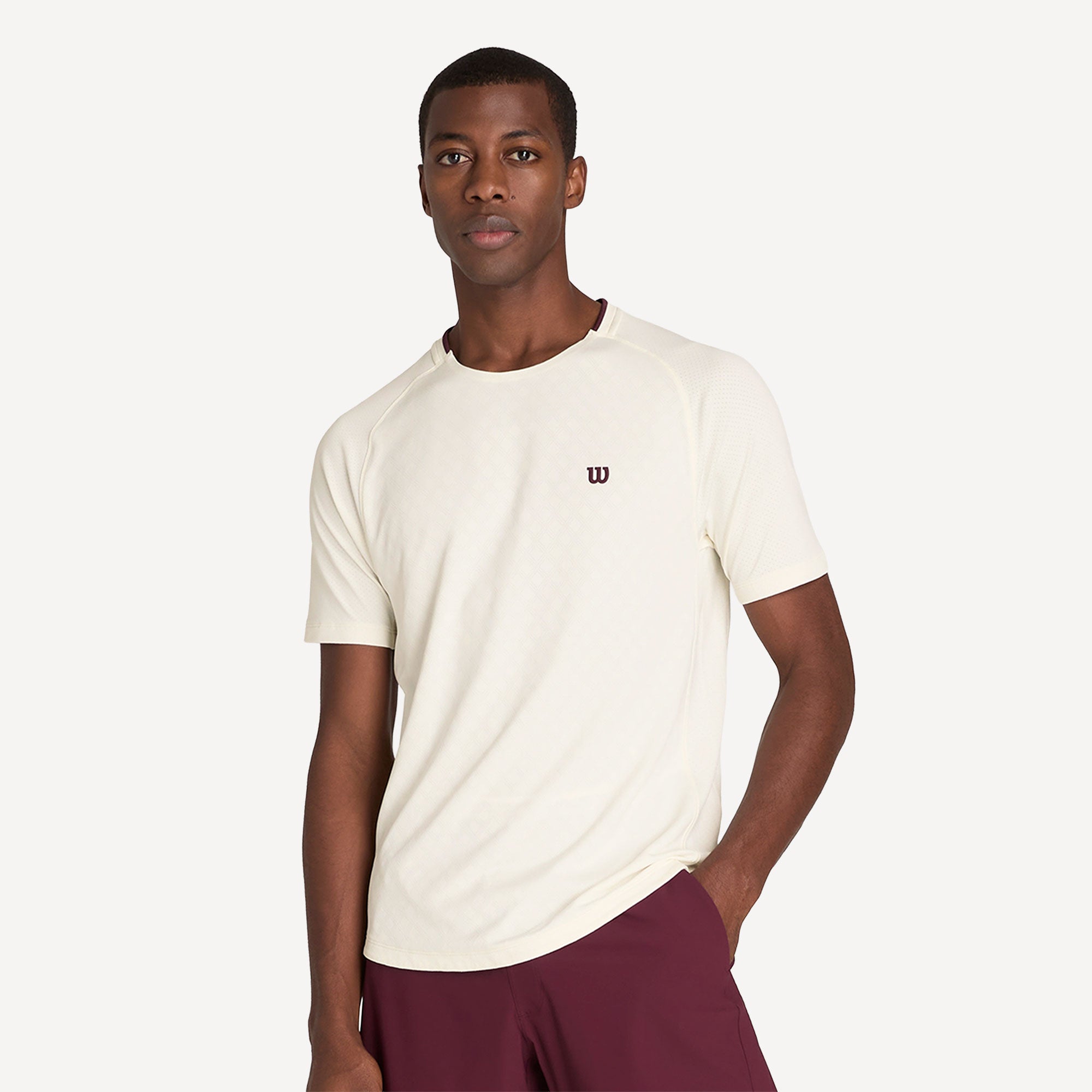 Wilson Serve Out Men's Tennis Shirt - White (1)