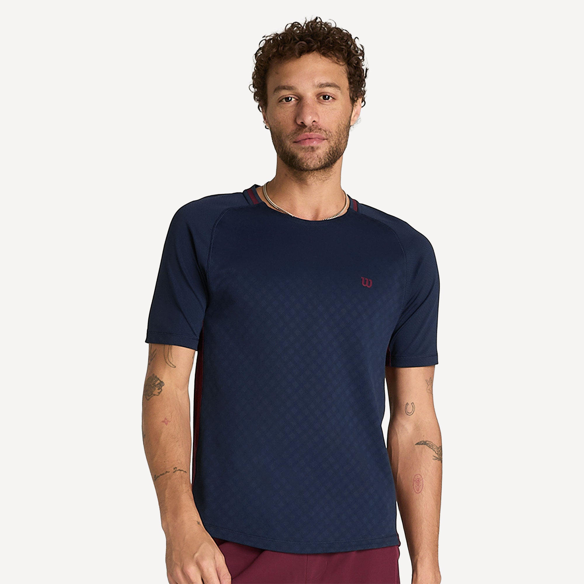Wilson Serve Out Men's Tennis Shirt - Dark Blue (1)