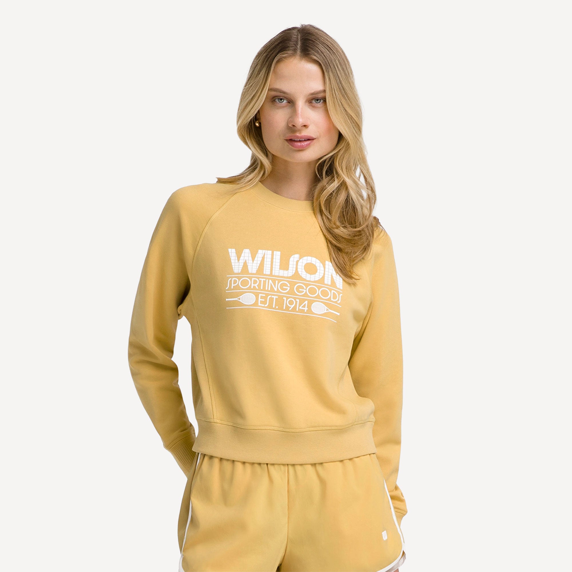 Wilson Sideline Women's Tennis Sweater - Yellow (1)