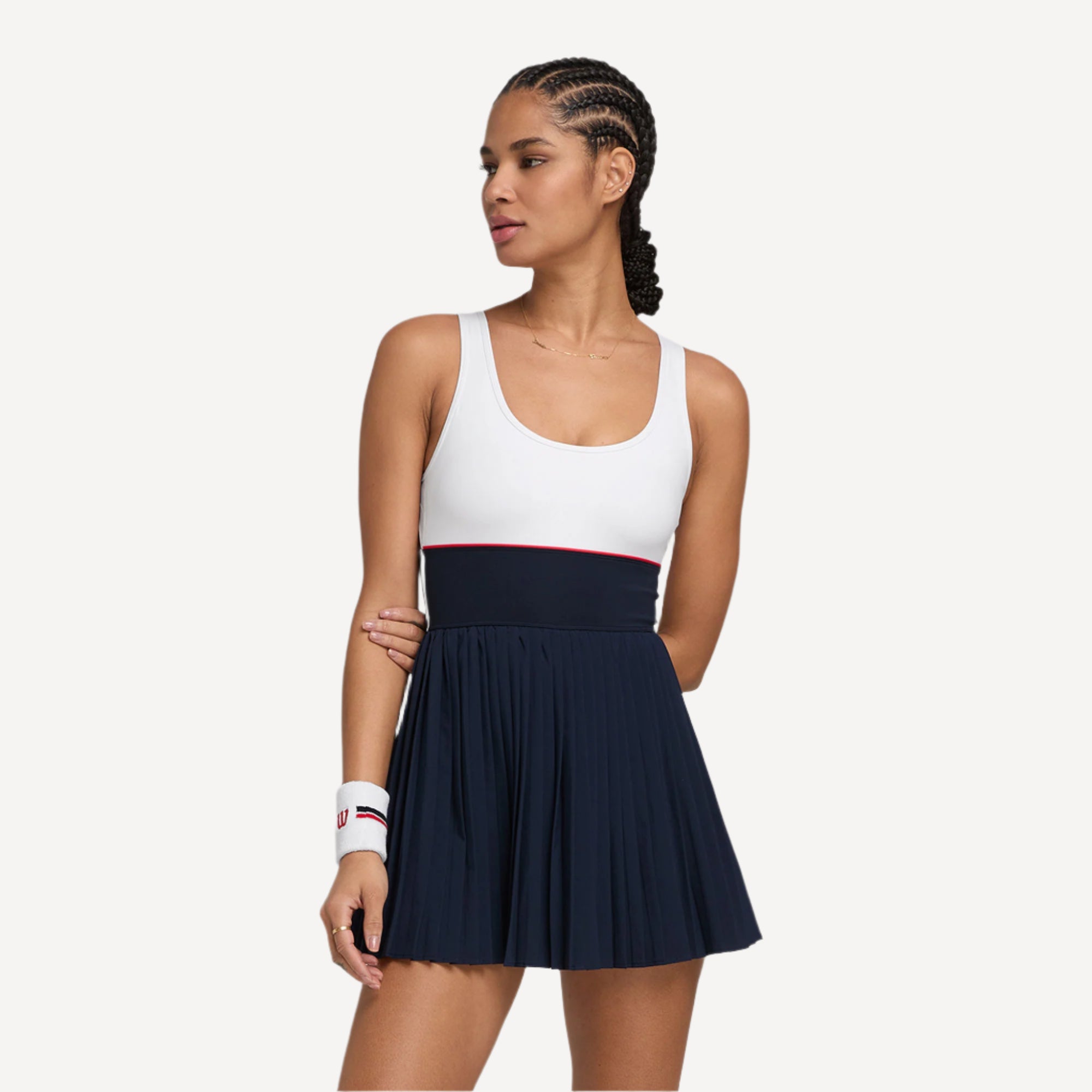 Wilson Sportif Women's Tennis Dress - Dark Blue (1)
