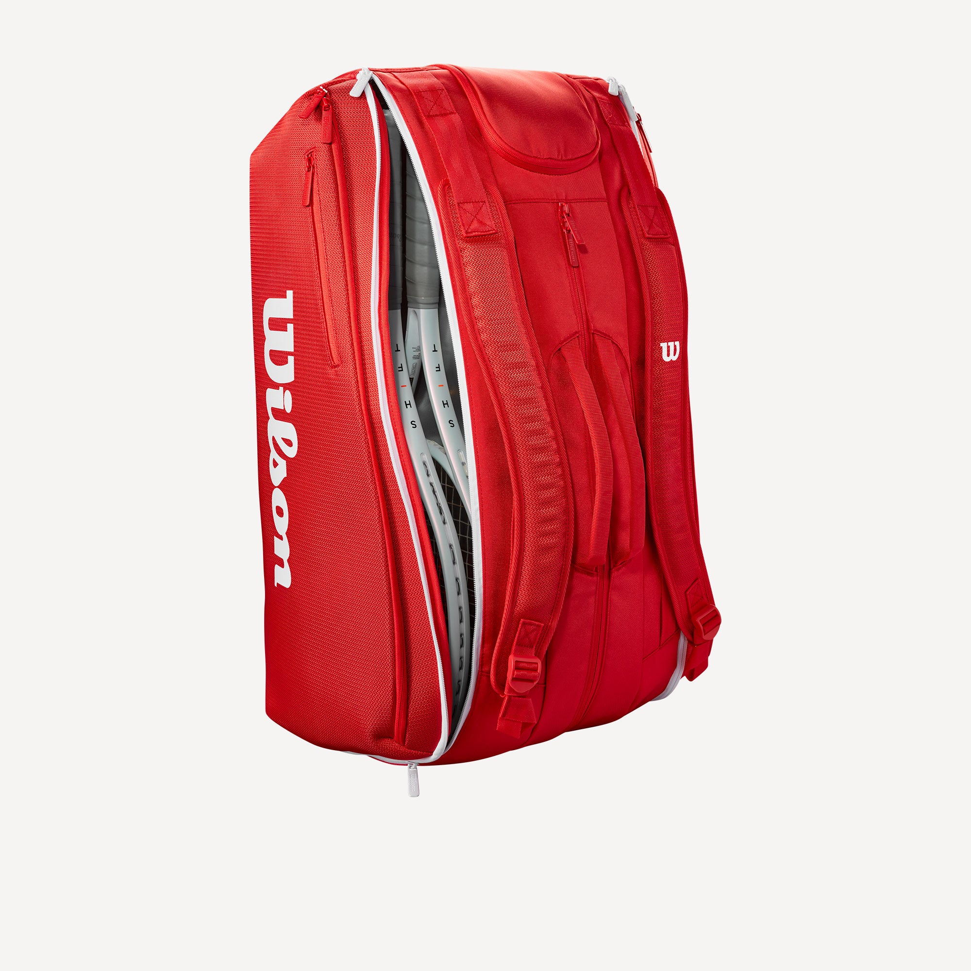 Wilson Super Tour Red 15 Racket Tennis Bag (4)