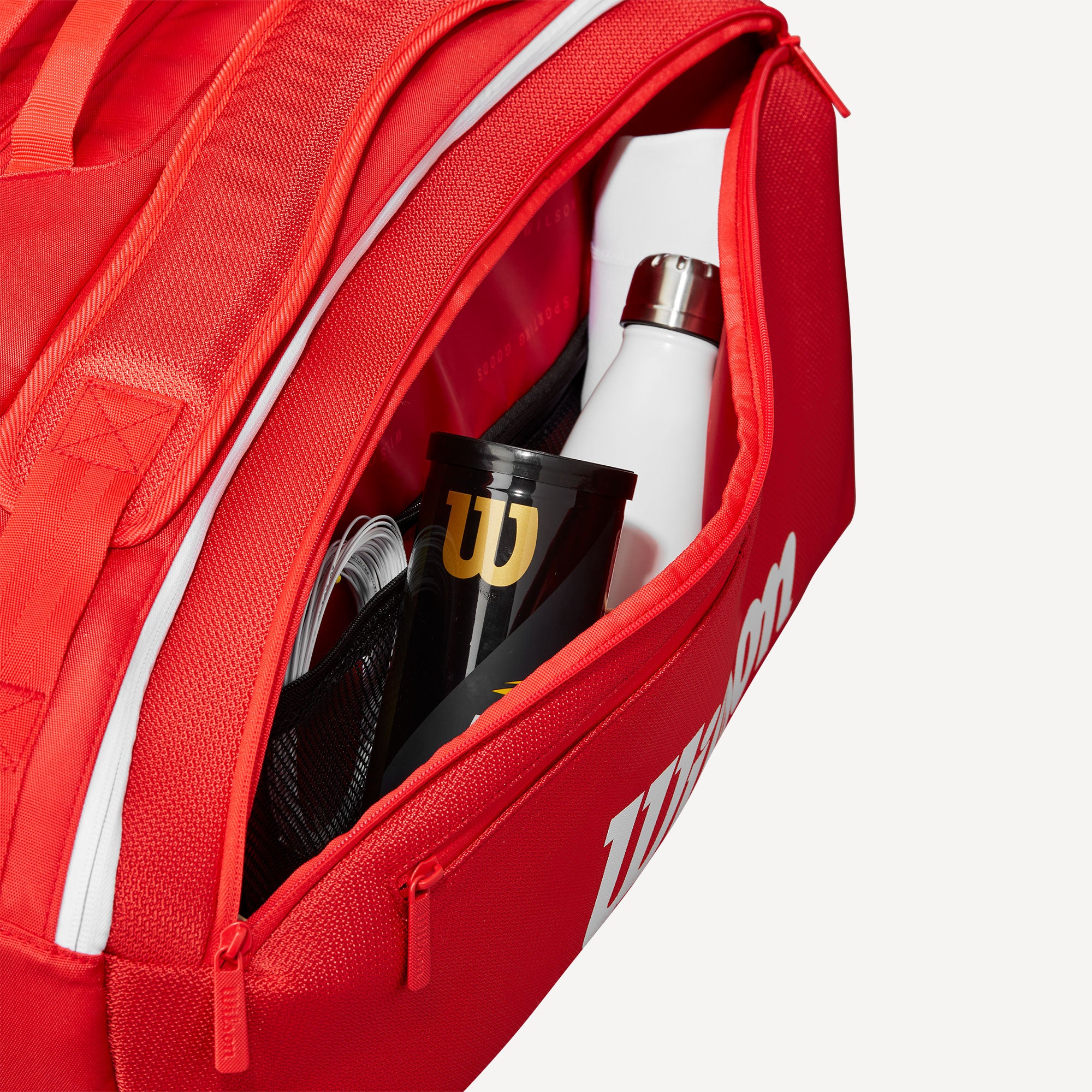 Wilson Super Tour Red 15 Racket Tennis Bag (6)