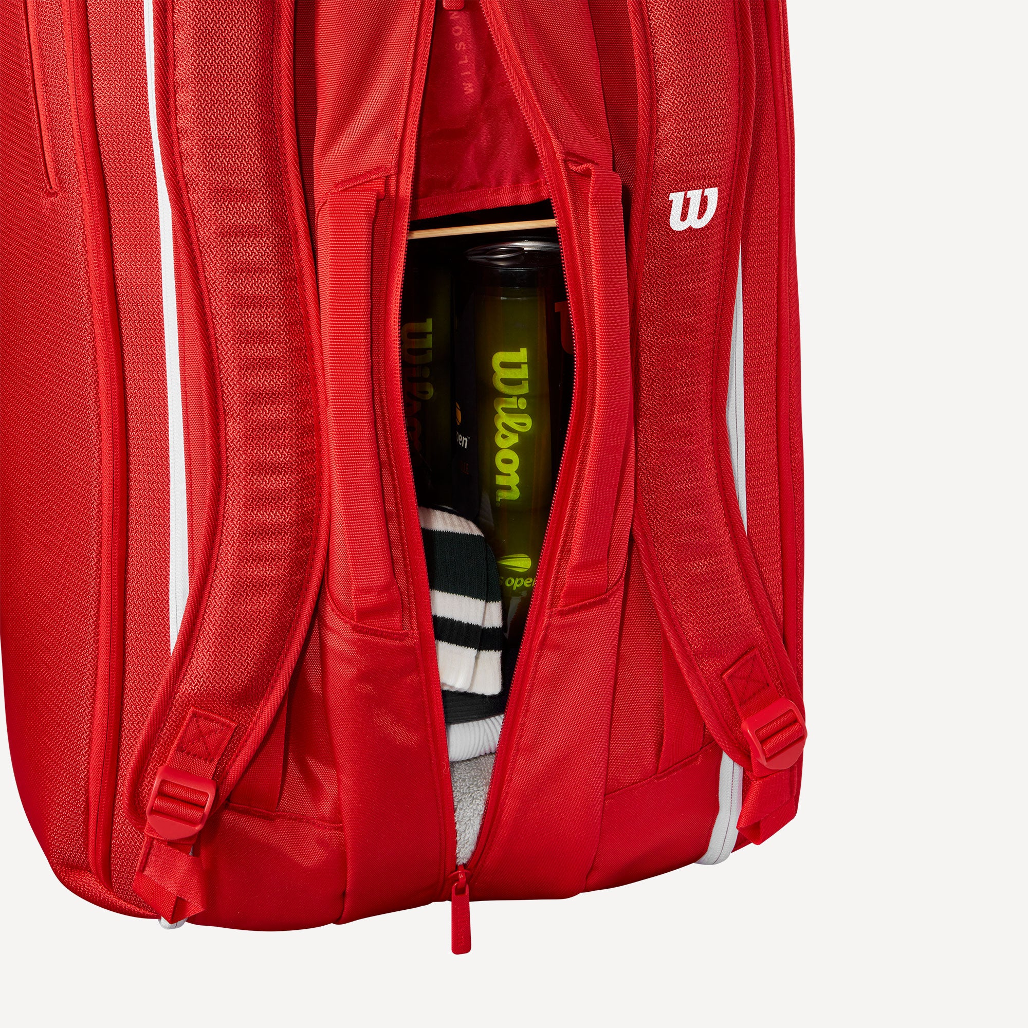 Wilson Super Tour Red 15 Racket Tennis Bag (9)