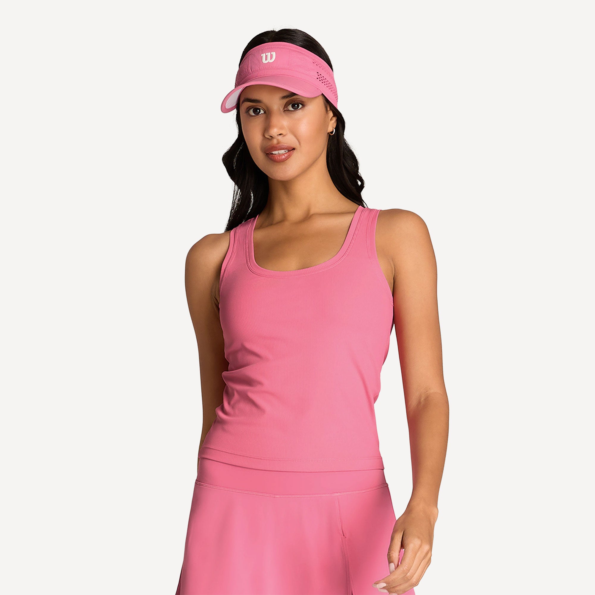 Wilson Sydney Women's Rib Tennis Tank - Pink (1)
