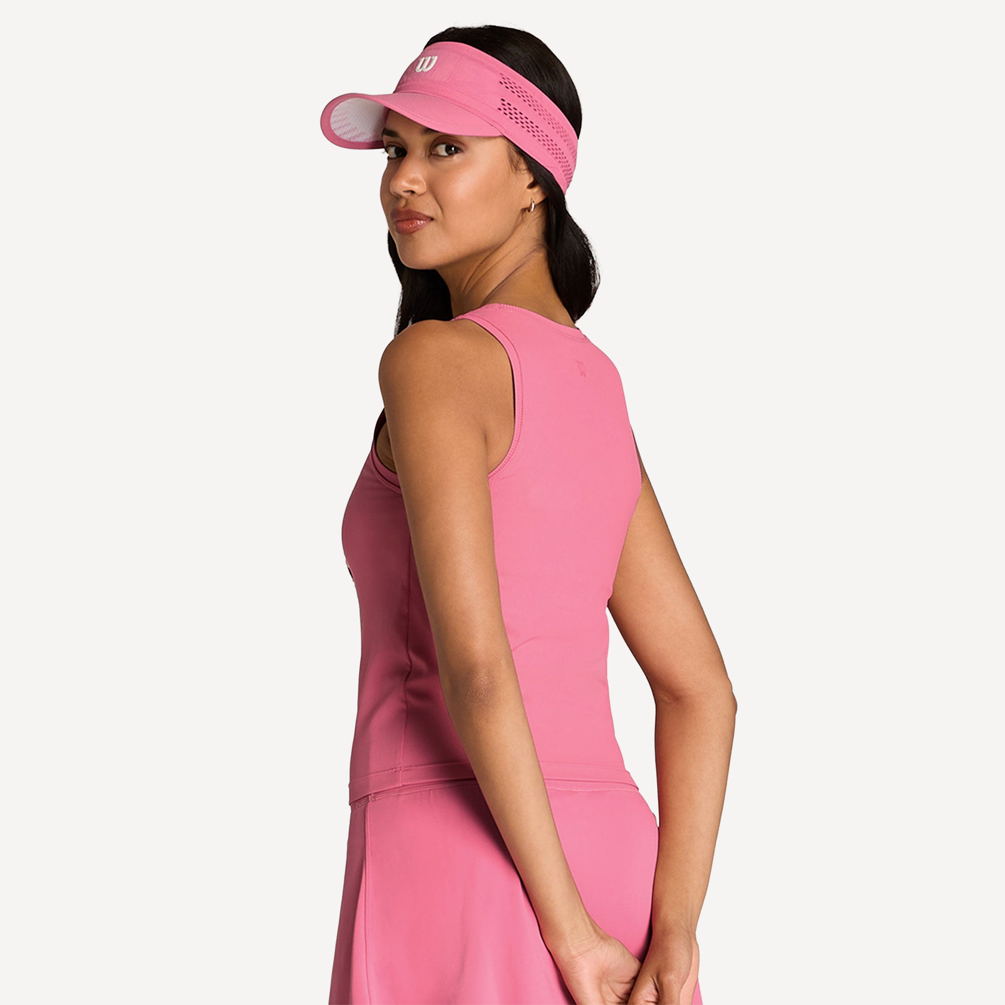 Wilson Sydney Women's Rib Tennis Tank - Pink (2)