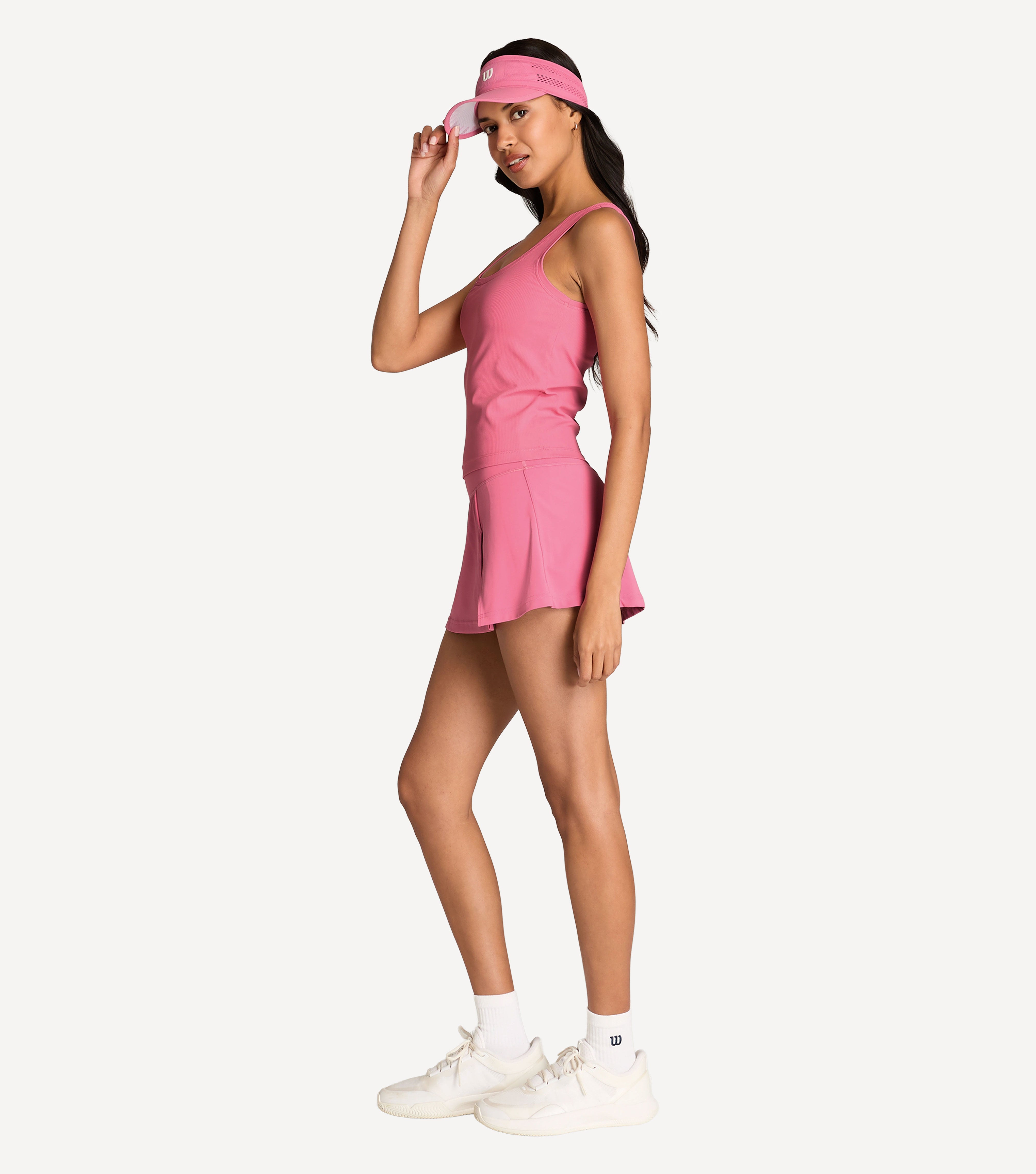 Wilson Sydney Women's Rib Tennis Tank - Pink (6)