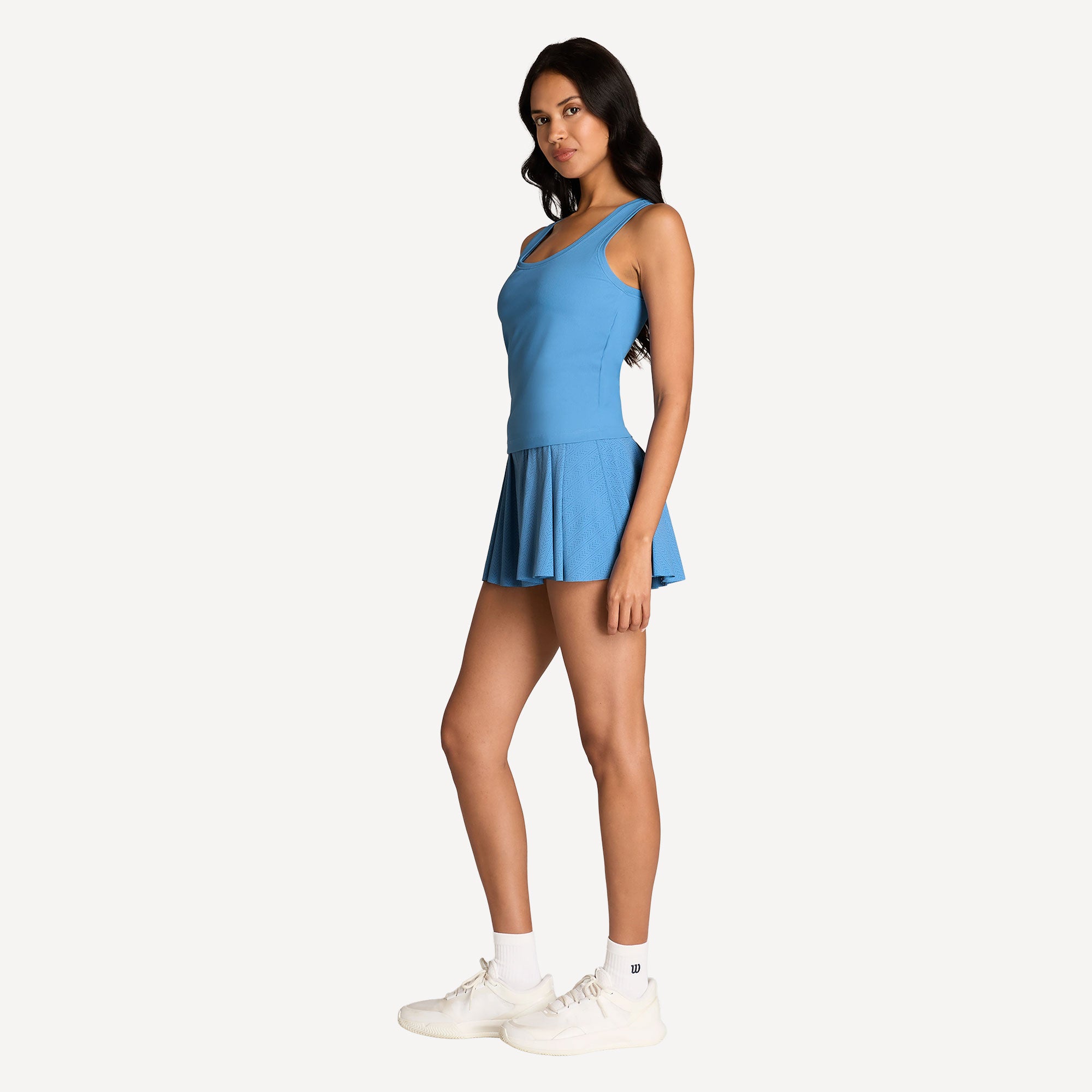 Wilson Sydney Women's Rib Tennis Tank - Blue (6)