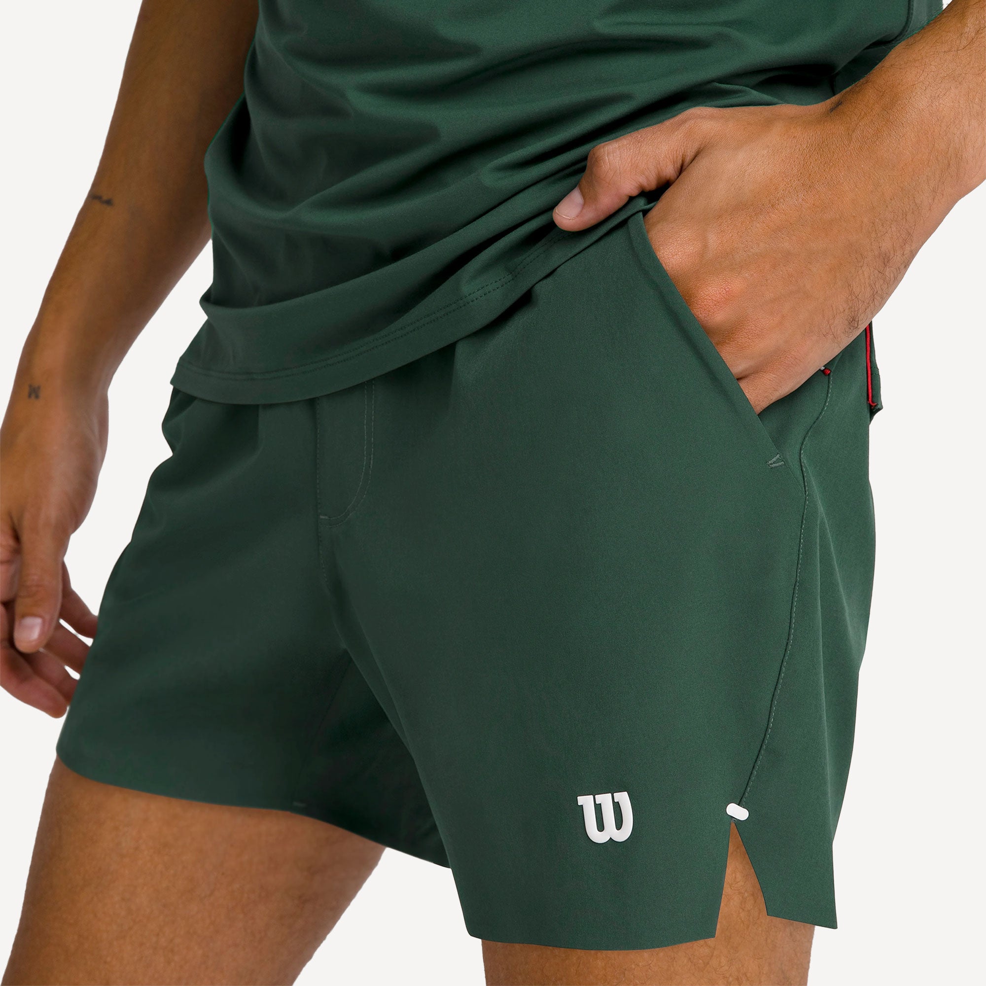 Wilson Tournament Pro Men's 7-Inch Tennis Shorts - Green (5)