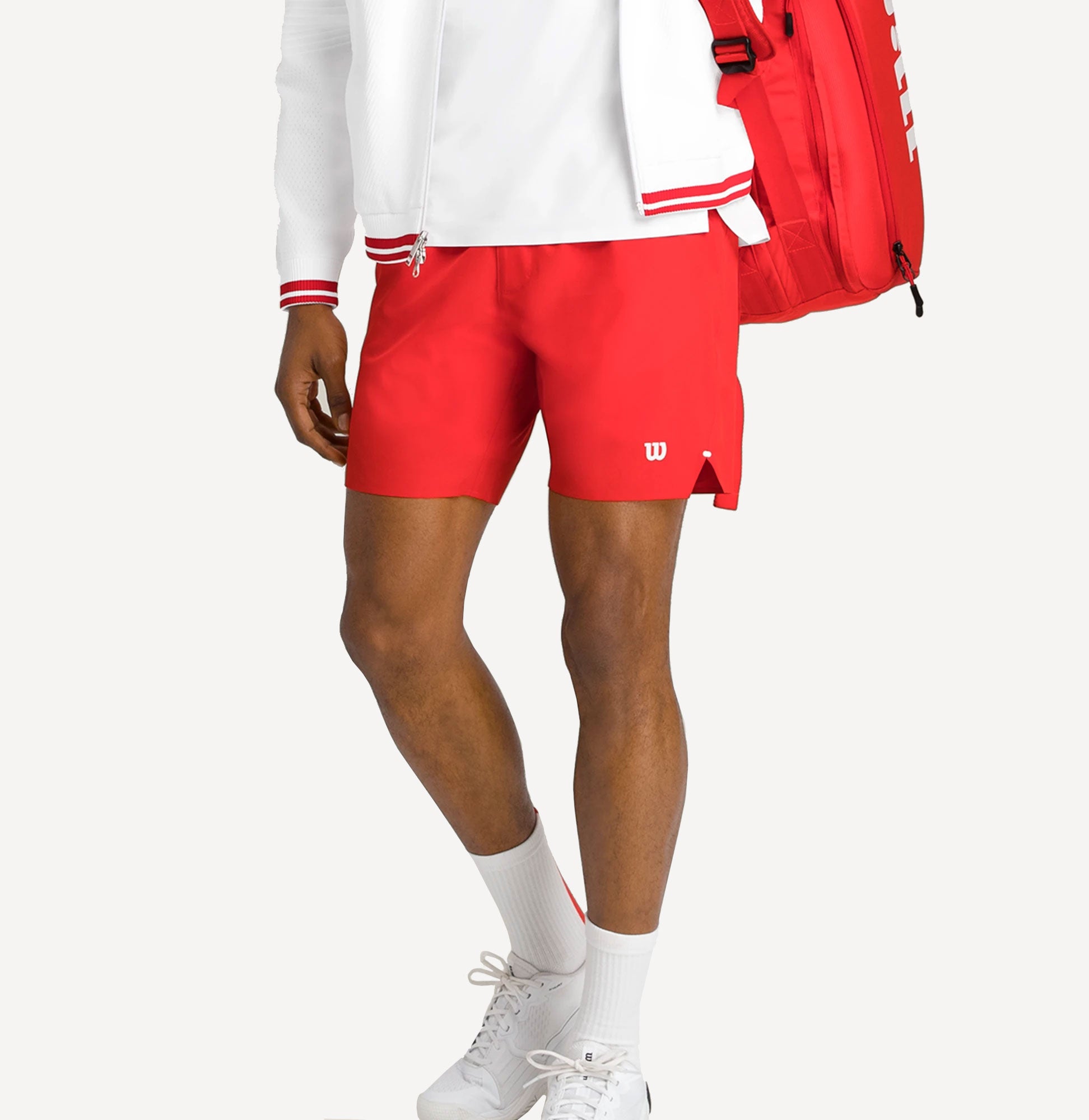 Wilson Tournament Pro Men's 7-Inch Tennis Shorts - Red (1)