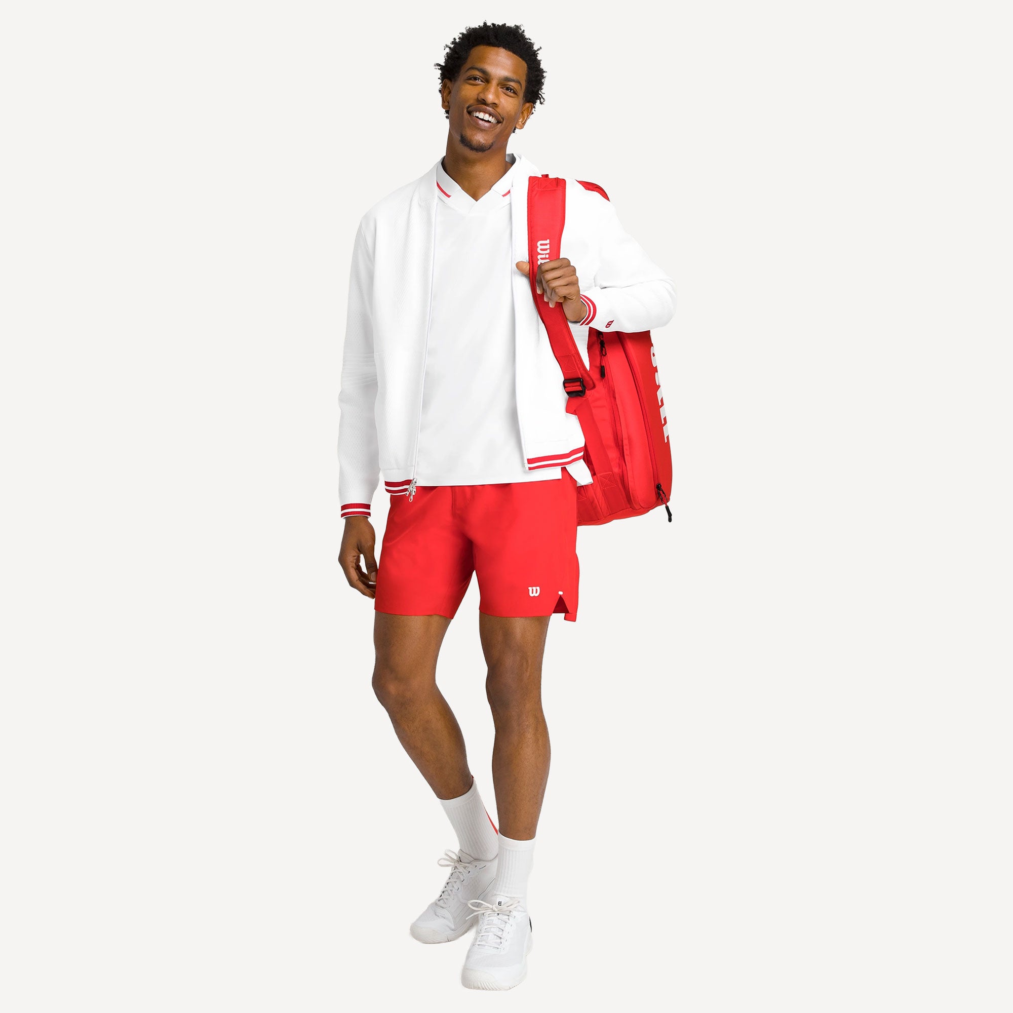 Wilson Tournament Pro Men's 7-Inch Tennis Shorts - Red (5)