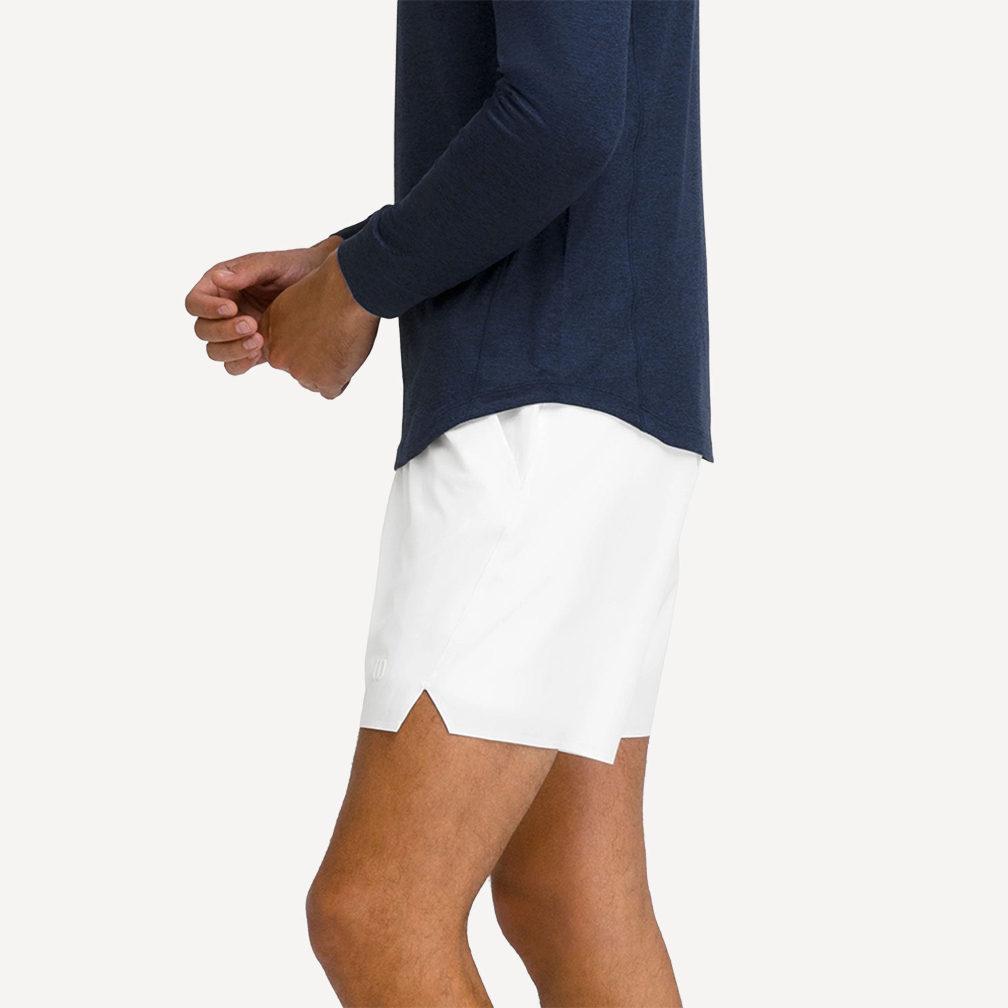 Wilson Tournament Pro Men's 7-Inch Tennis Shorts - White (3)