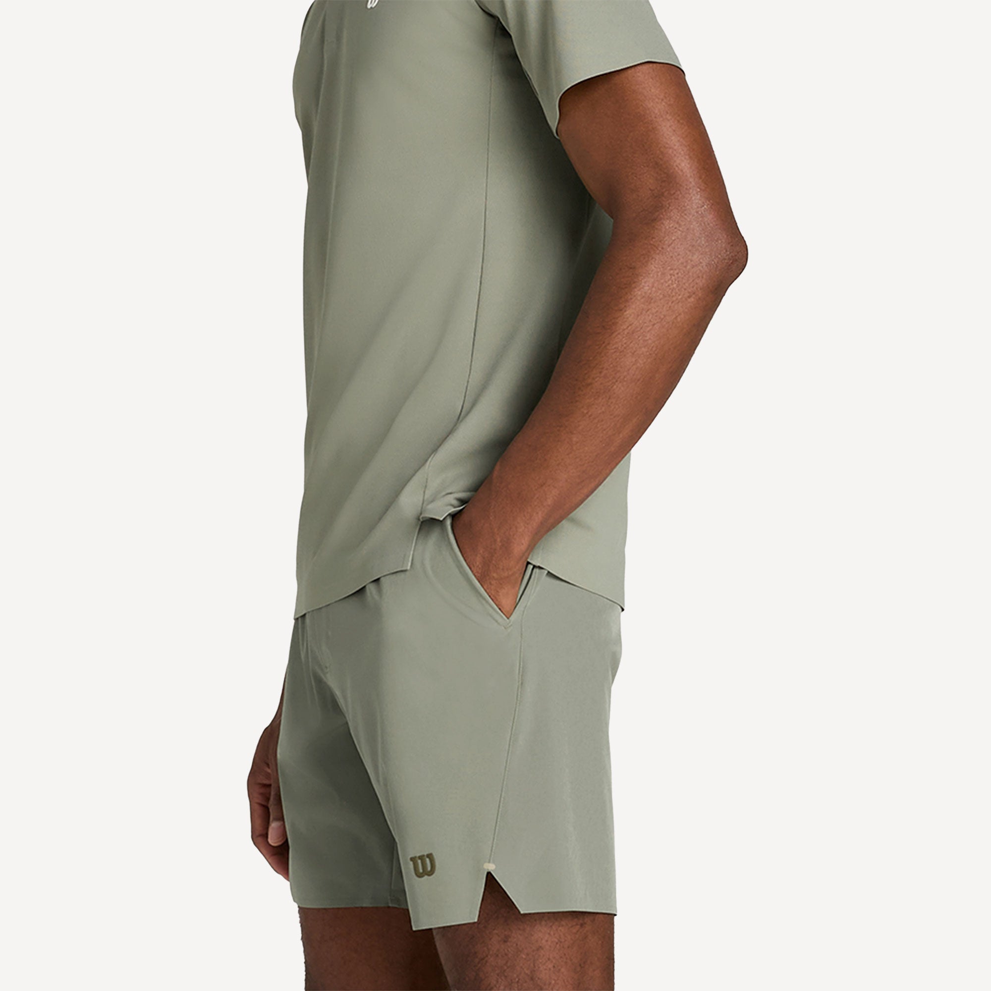 Wilson Tournament Pro Men's 7-Inch Tennis Shorts - Green (3)