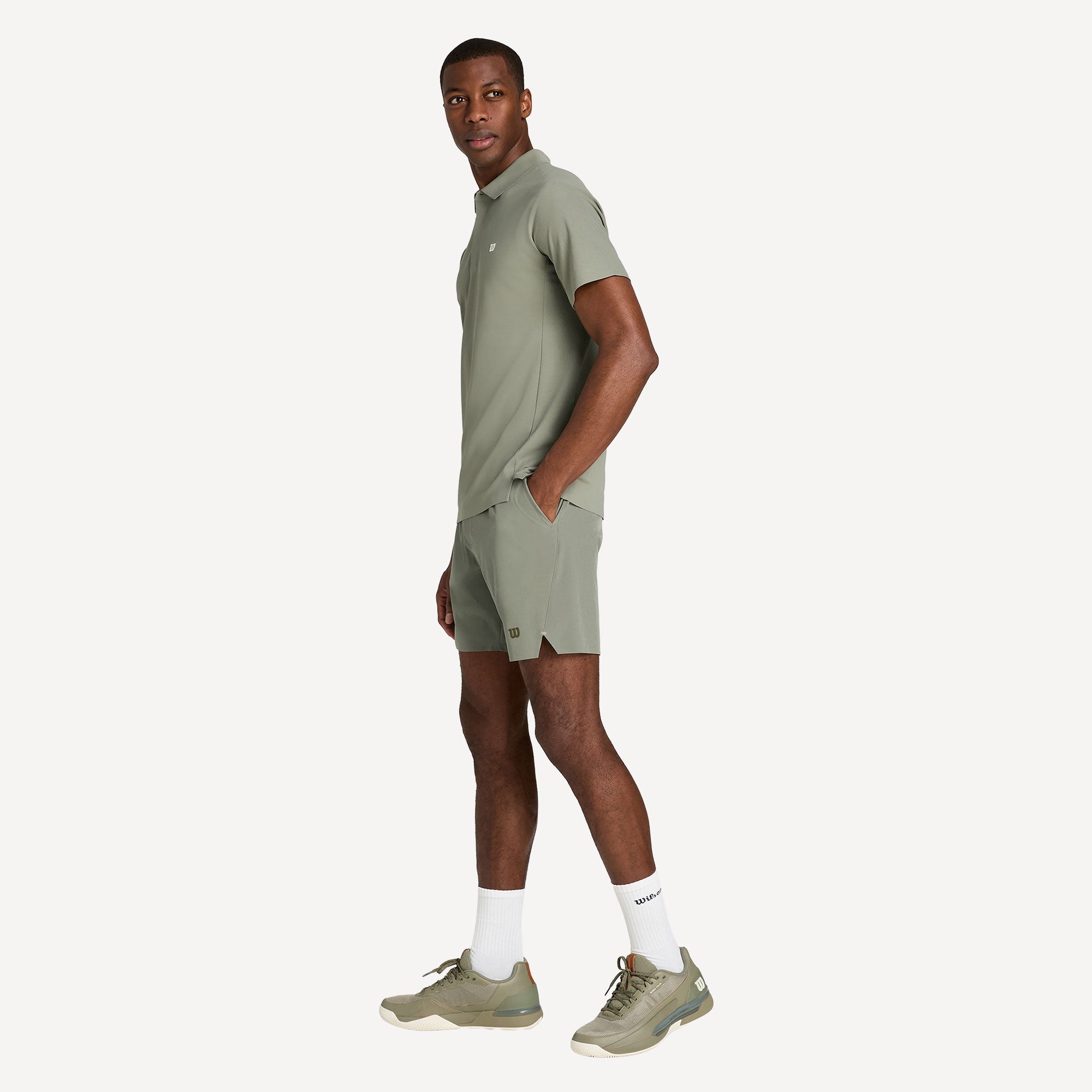 Wilson Tournament Pro Men's 7-Inch Tennis Shorts - Green (6)