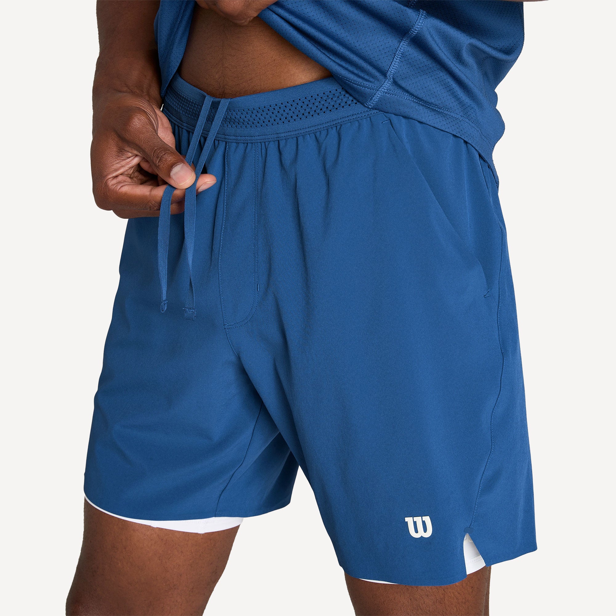 Wilson Tournament V2 Men's 7-Inch Tennis Shorts - Blue (4)
