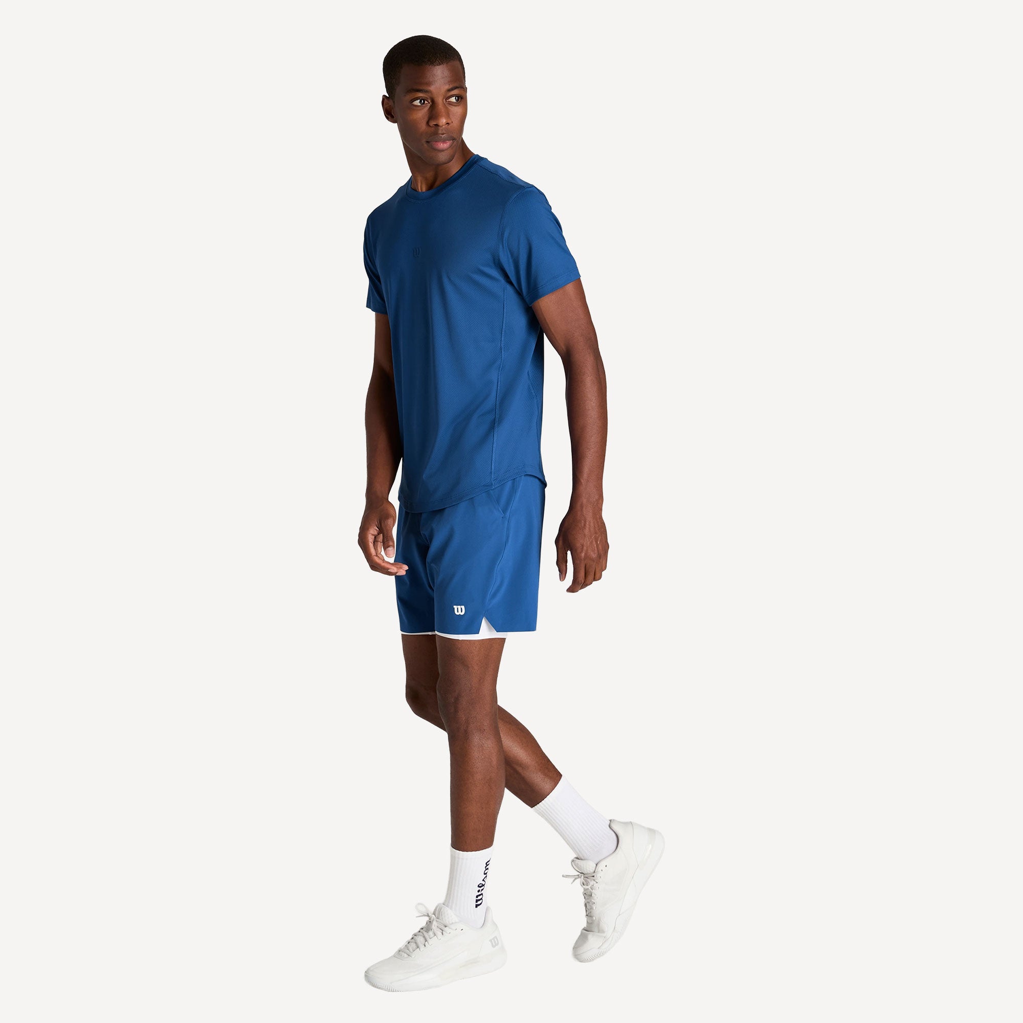 Wilson Tournament V2 Men's 7-Inch Tennis Shorts - Blue (6)