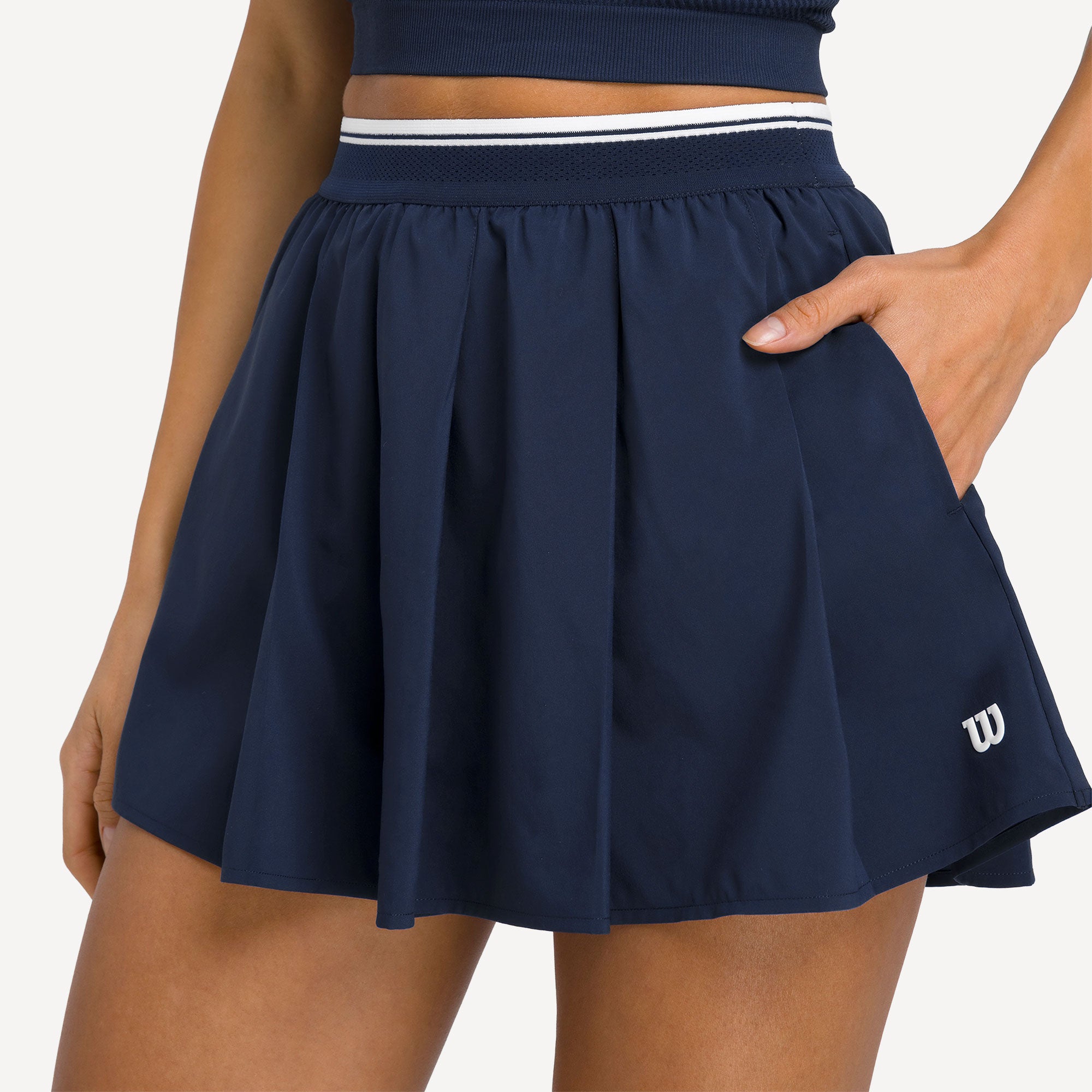 Wilson Velocity Women's Pleated Tennis Shorts - Dark Blue (4)