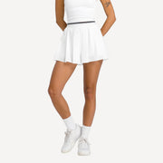 Wilson Velocity Women's Pleated Tennis Shorts - White (1)