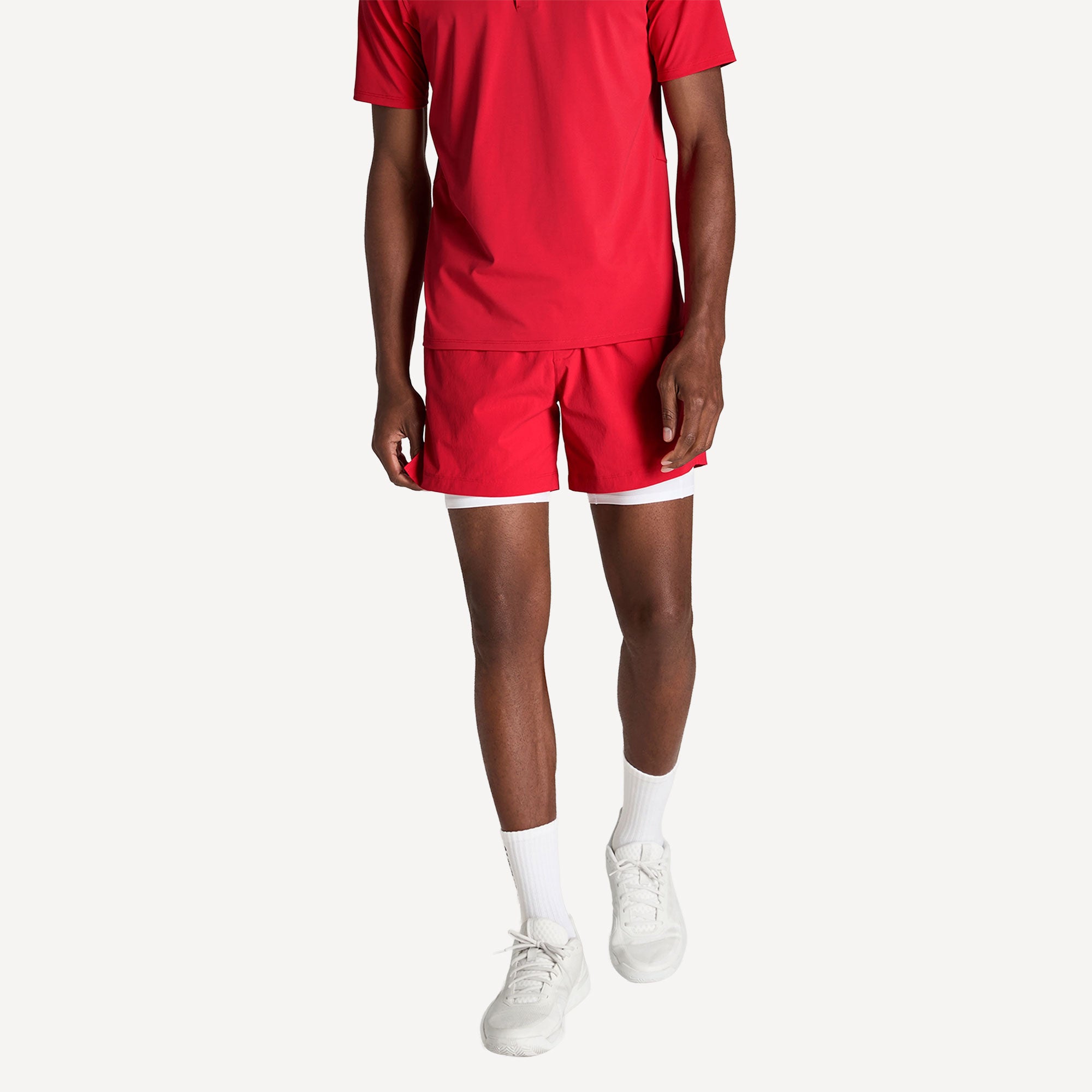 Wilson Volley Men's 6-Inch Tennis Shorts - Red (1)